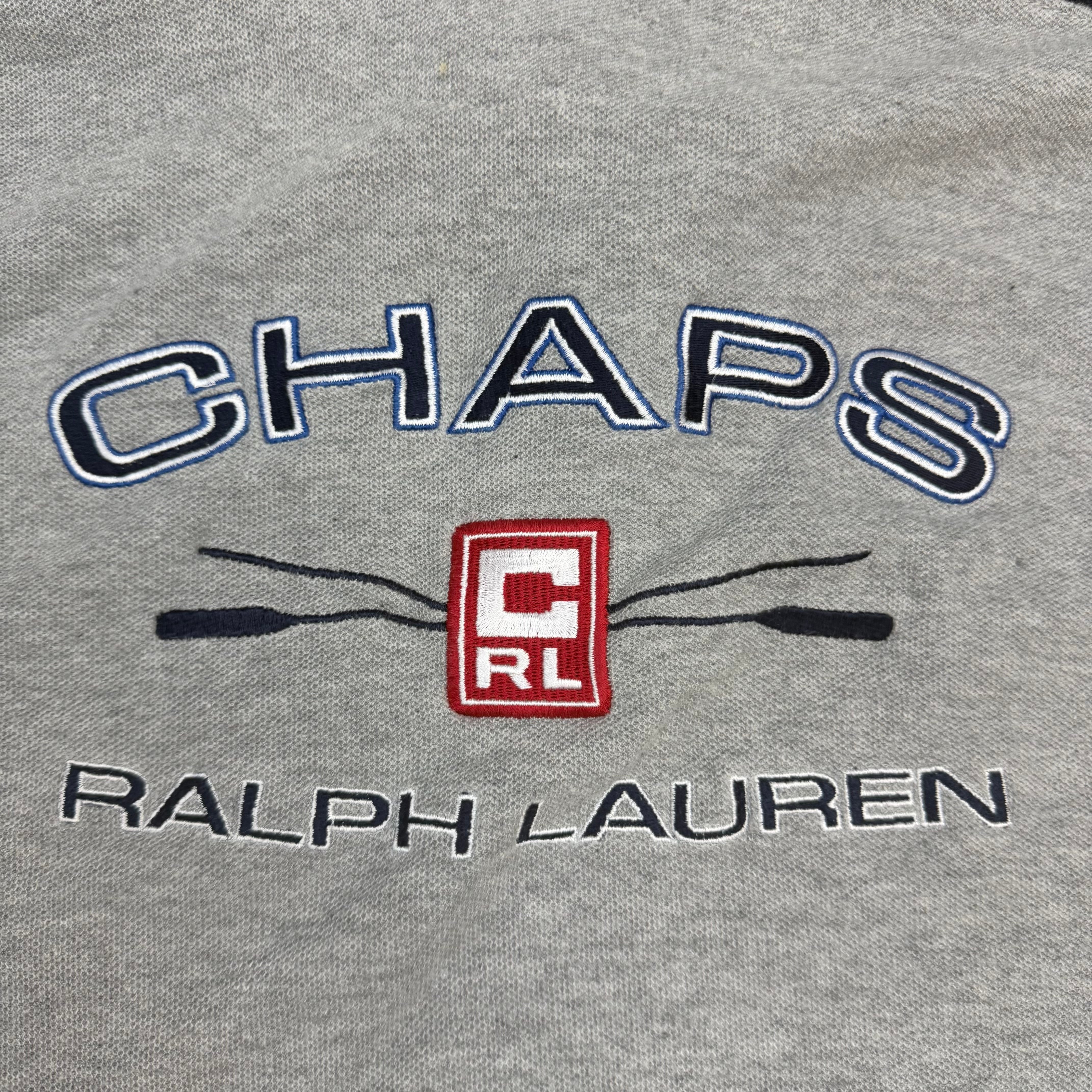 Vintage Chaps Ralph Lauren Polo Shirt Grey