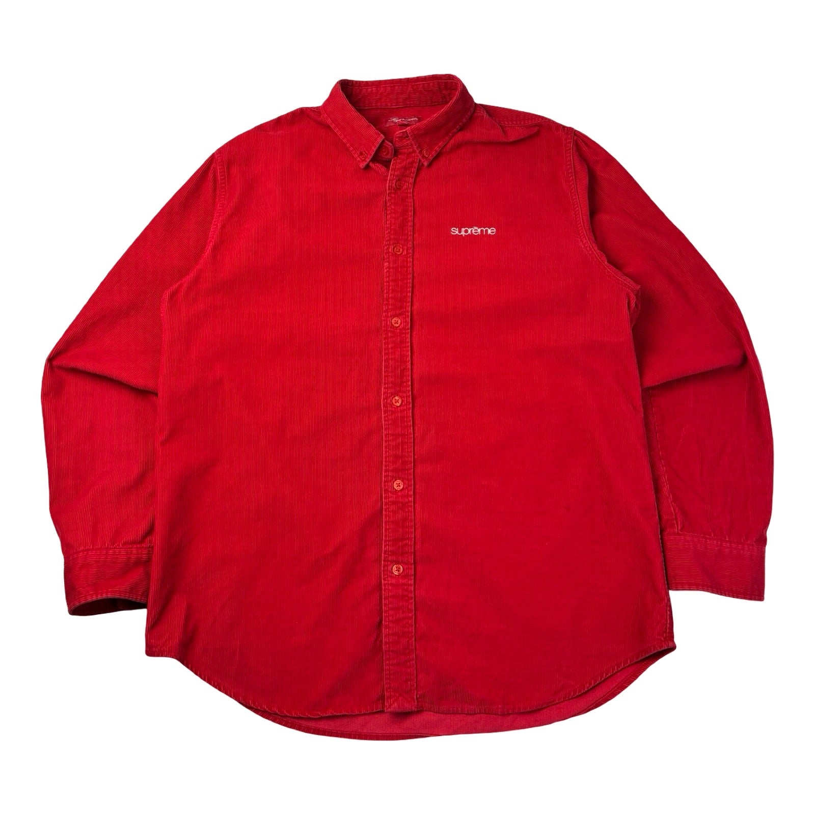 Supreme Corduroy Button-Down Shirt Red