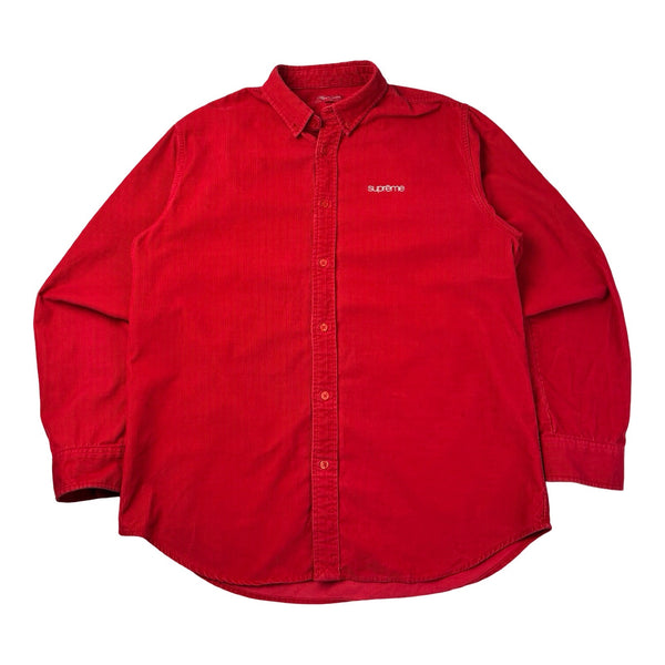 Supreme Corduroy Button-Down Shirt Red