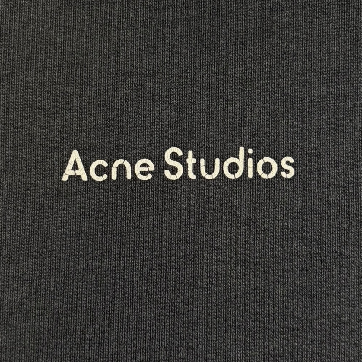 Acne Studios Stamp Logo Crewneck Faded Black