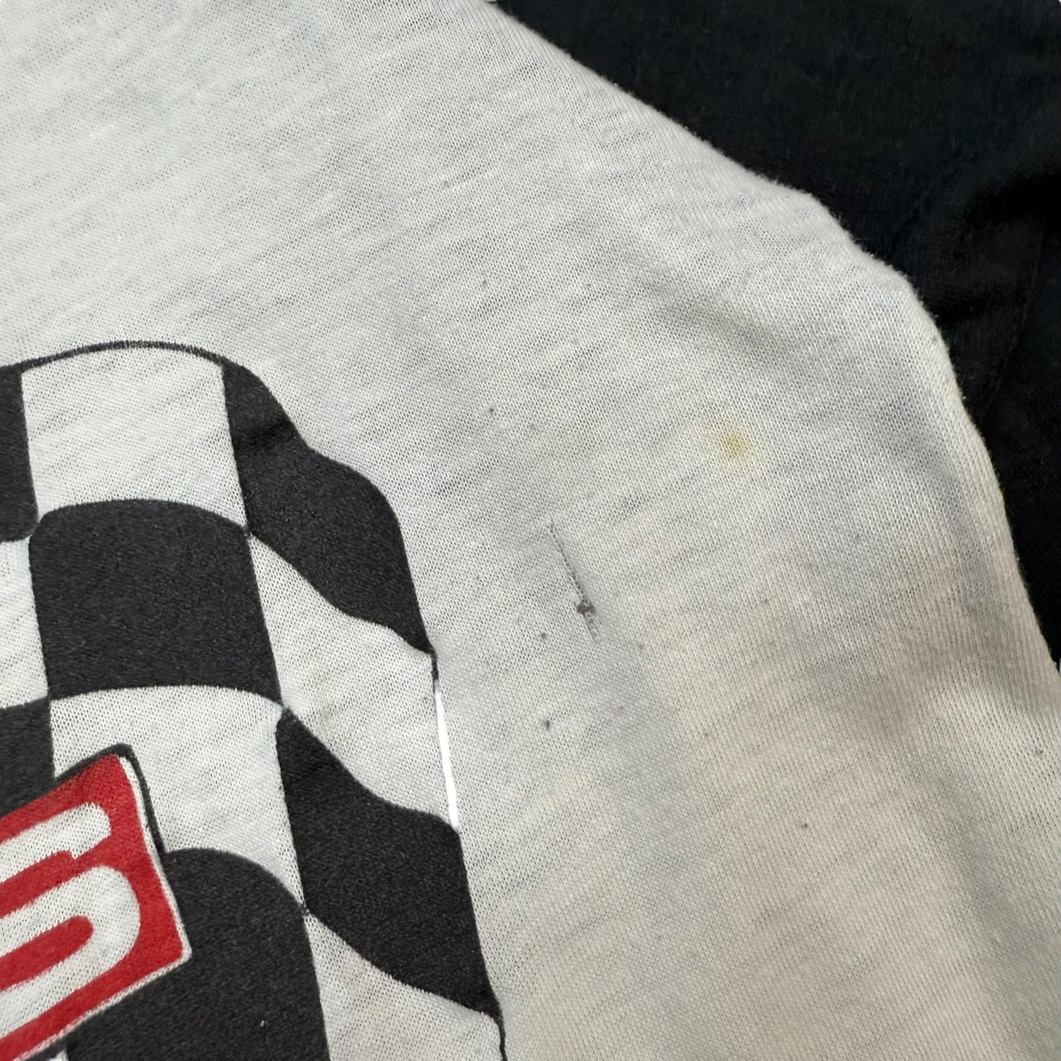 1980 The Cars Tour Half 3/4 Sleeve Tee White/Black