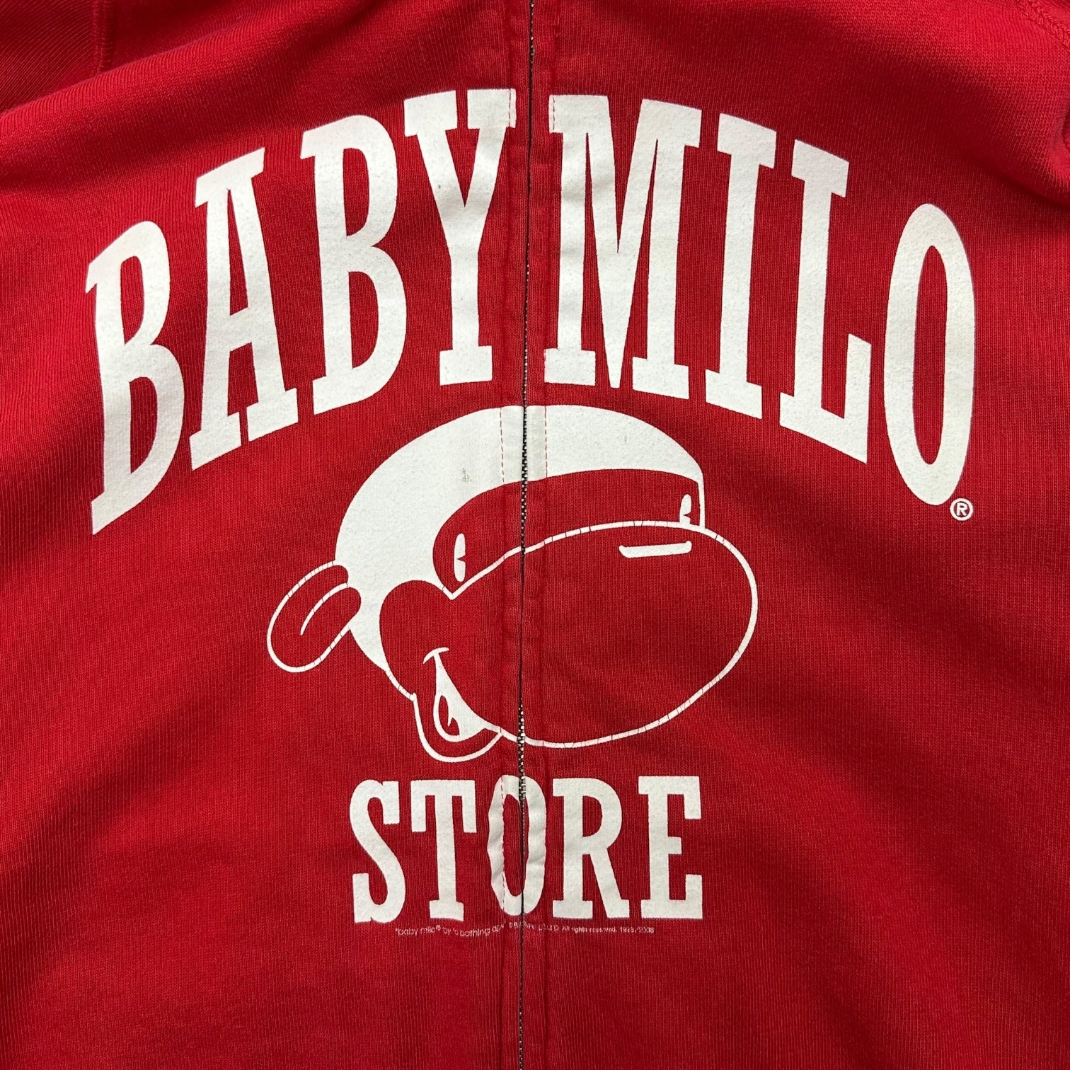 Bape Baby Milo ABC Reversible Zip Up Hoodie Pink/Red