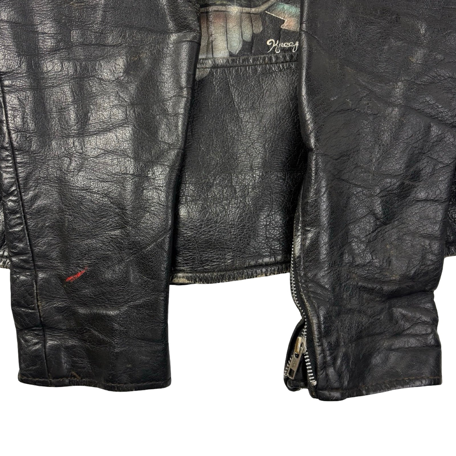 Vintage Custom Tom Houston Boots Rider Leather Jacket
