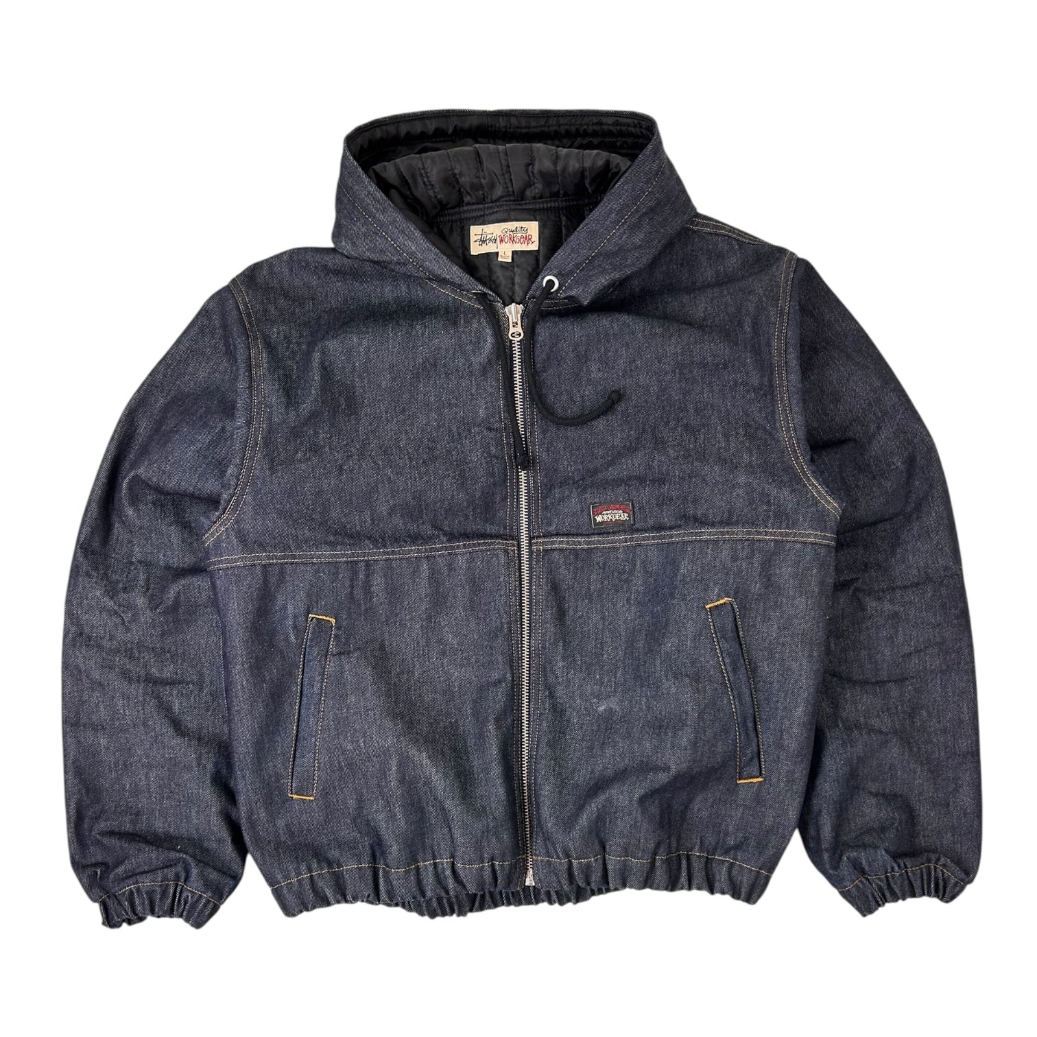 Stussy Denim Work Jacket Raw Indigo
