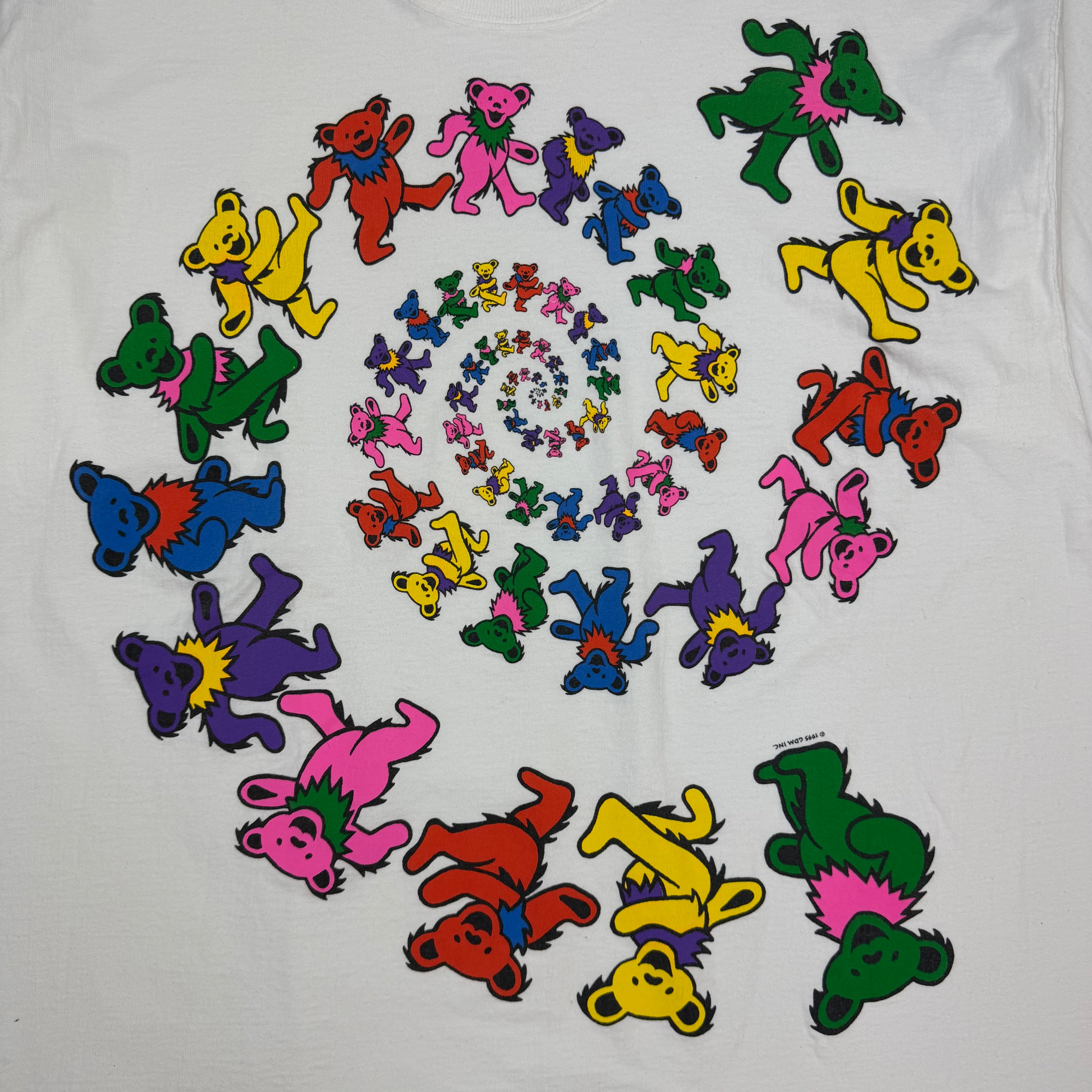 1995 Grateful Dead Spiral Tee White