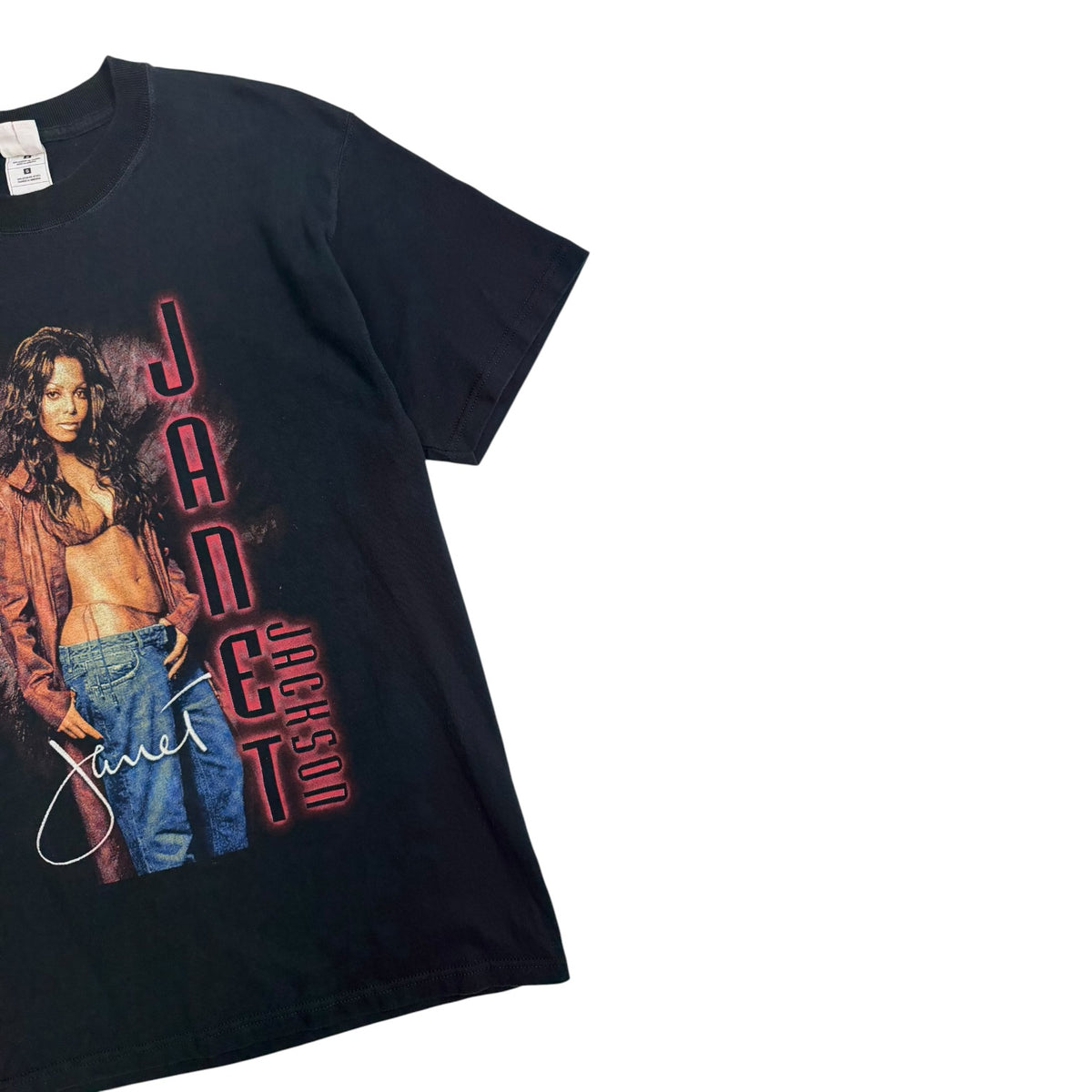 Vintage 2001 Janet Jackson All For You Tour T-Shirt Black