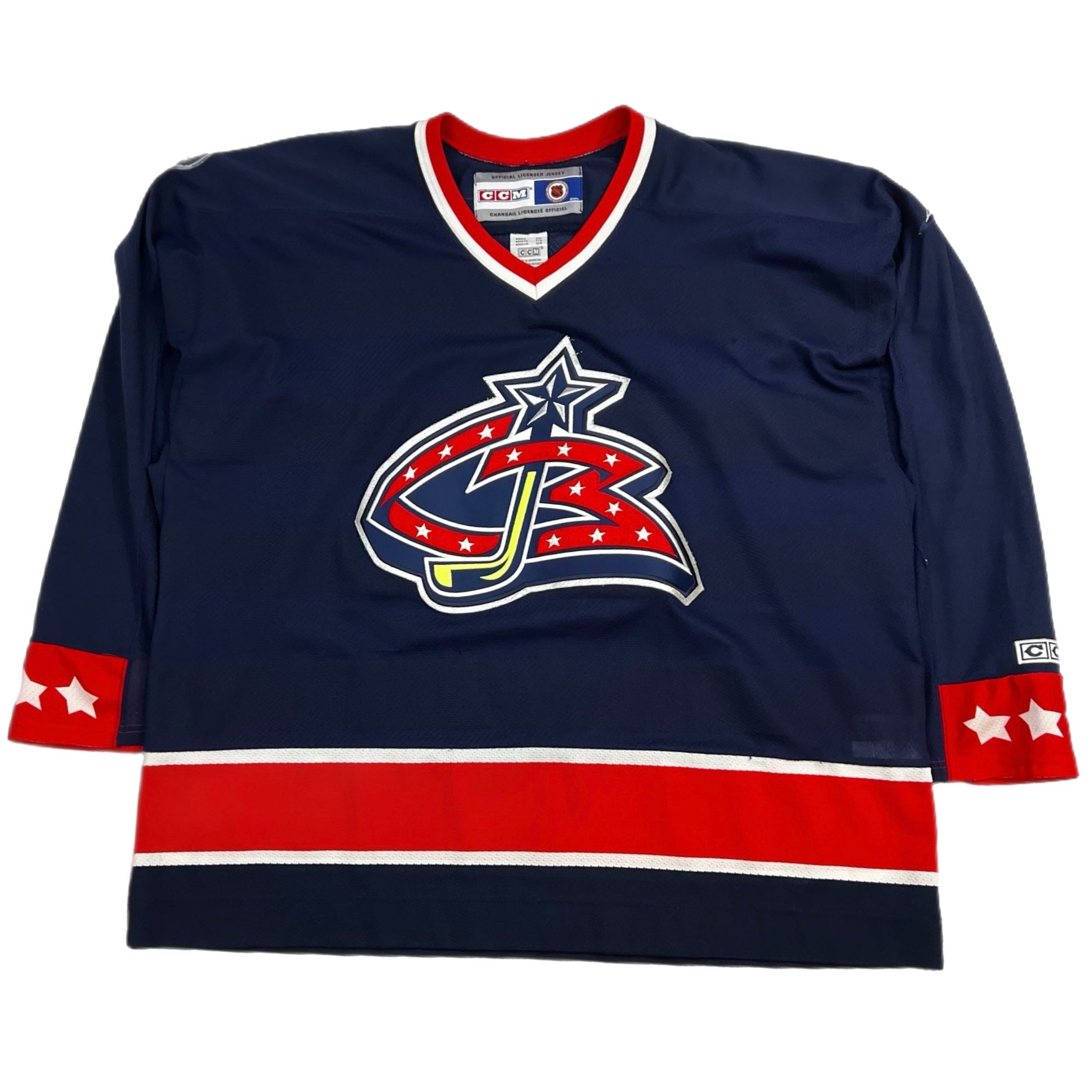 Vintage Colombus Blue Jackets CCM Home Jersey