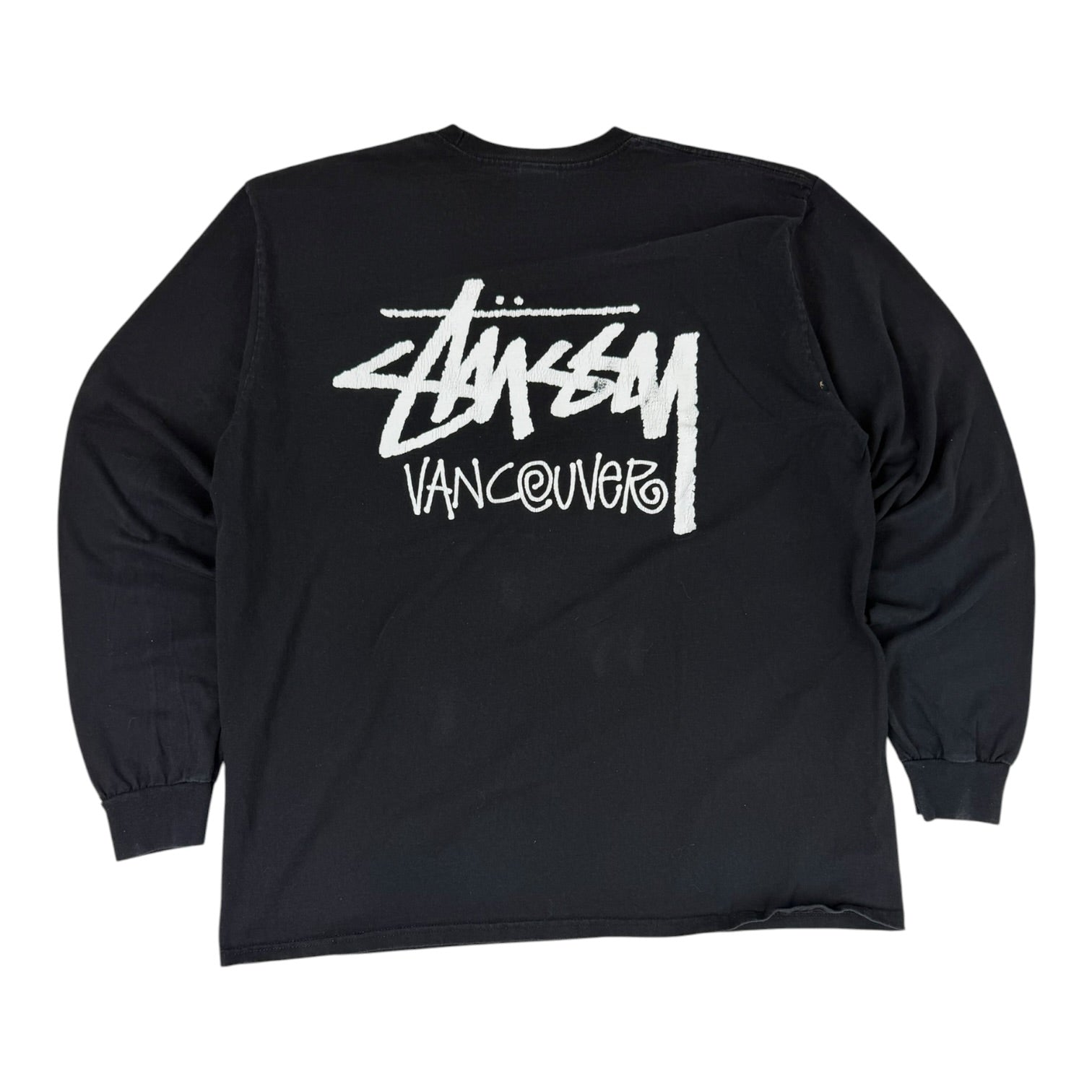 Stussy Vancouver Chapter Long Sleeve Shirt Black