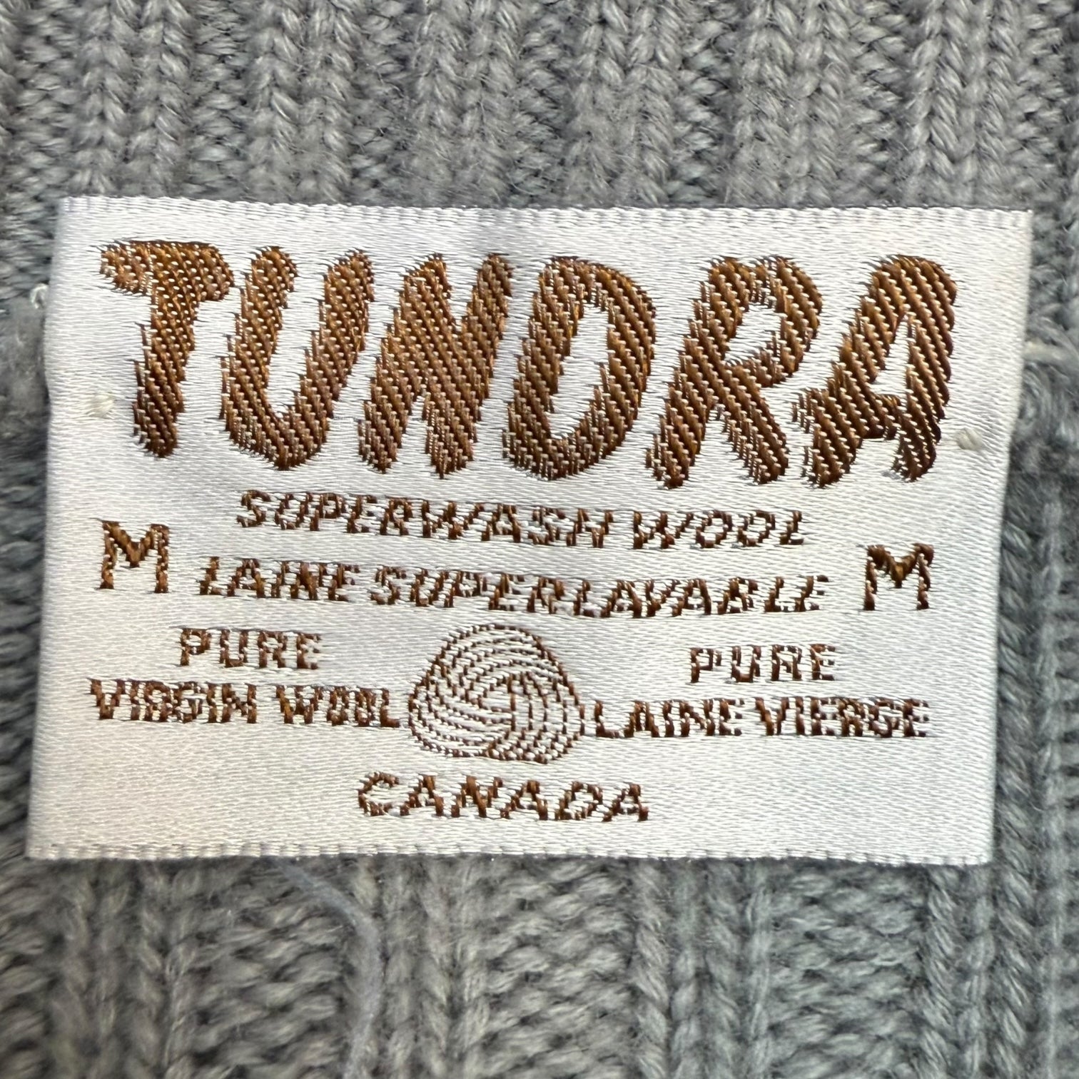 Vintage Tundra Wool Crewneck Grey