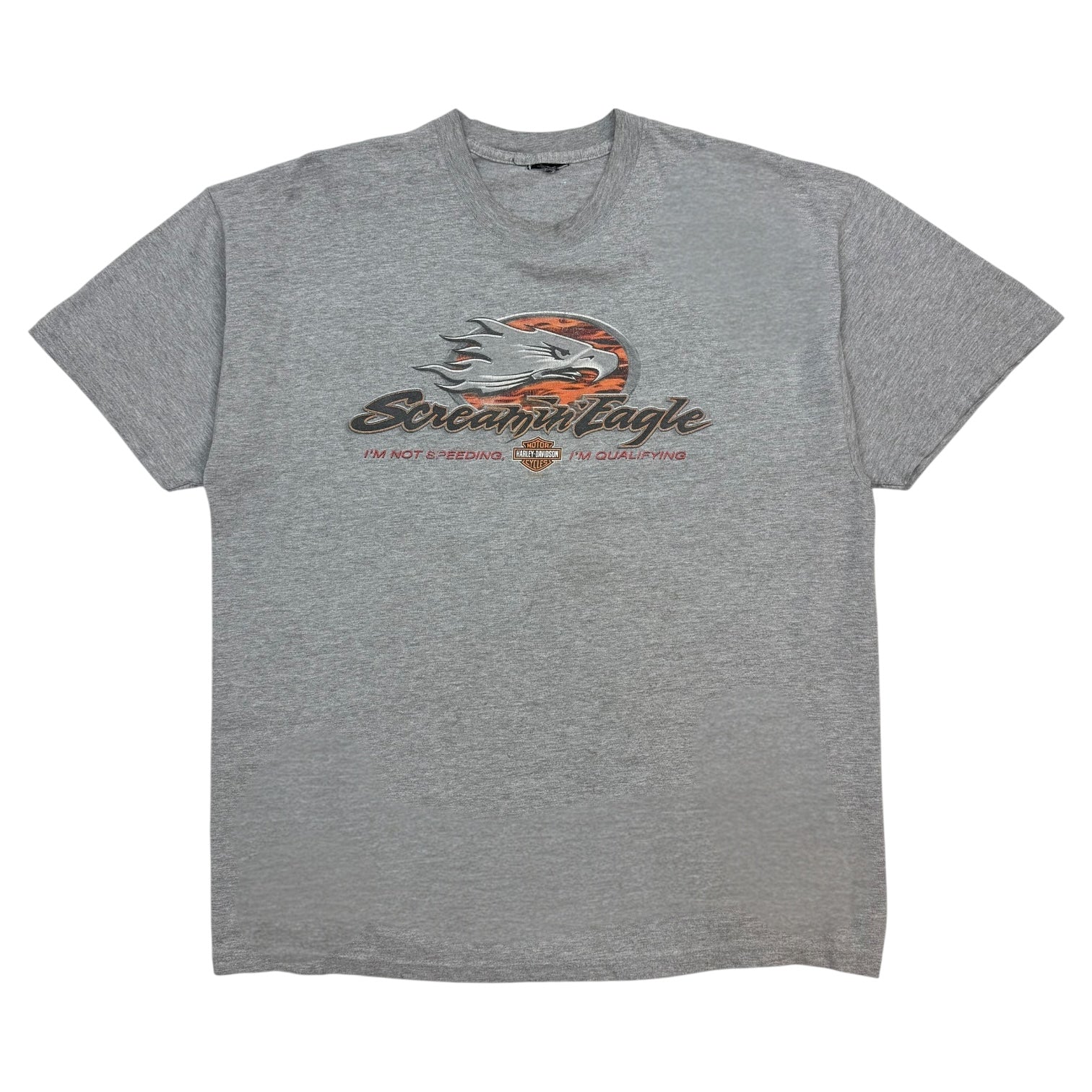 Vintage Harley Davidson Screaming Eagle Tee Grey