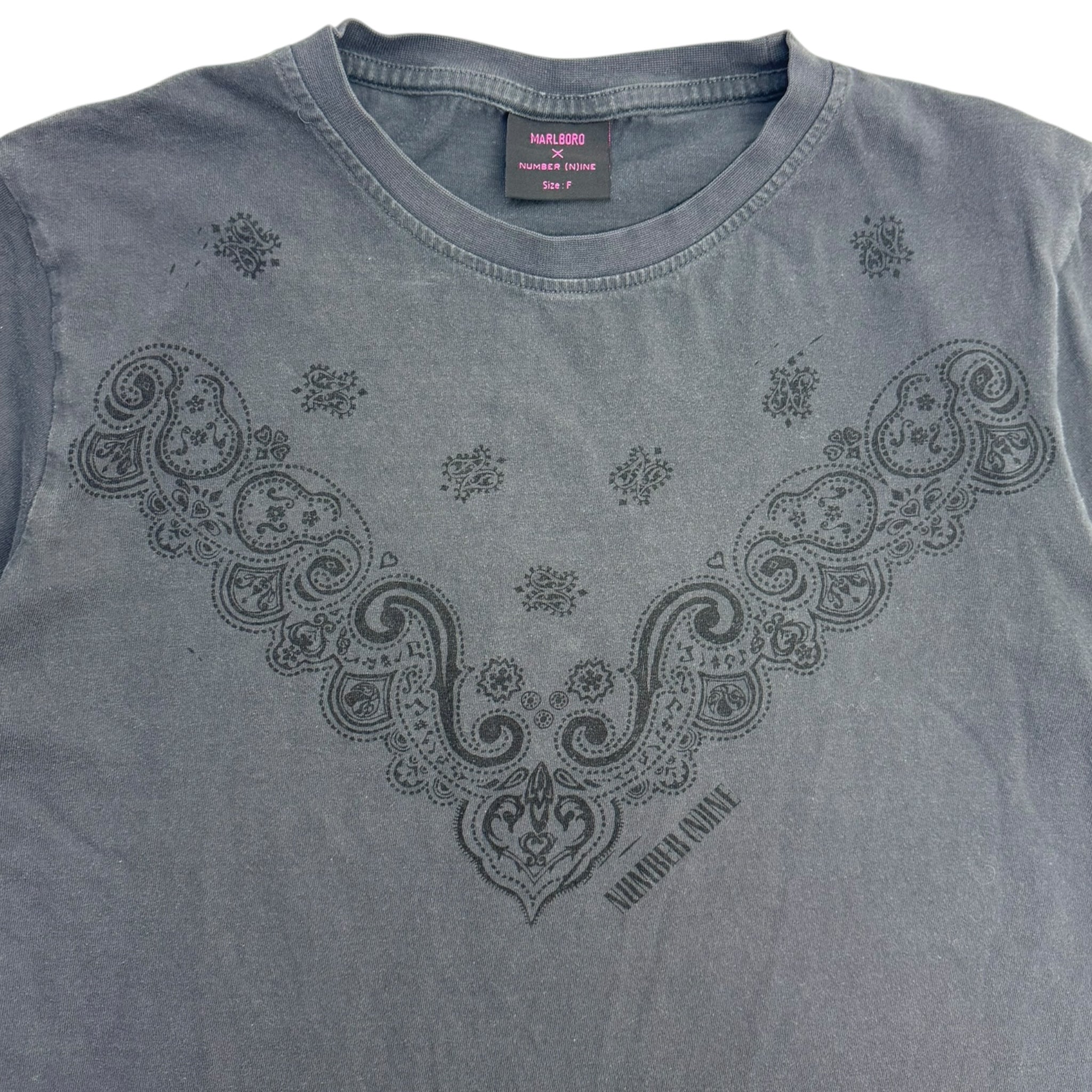 Number (N)one x Marlboro Paisley T-Shirt Charcoal