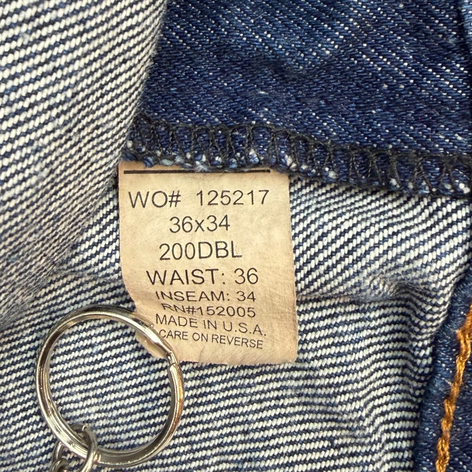 Vintage Denim Double Knee Pants Dark Wash