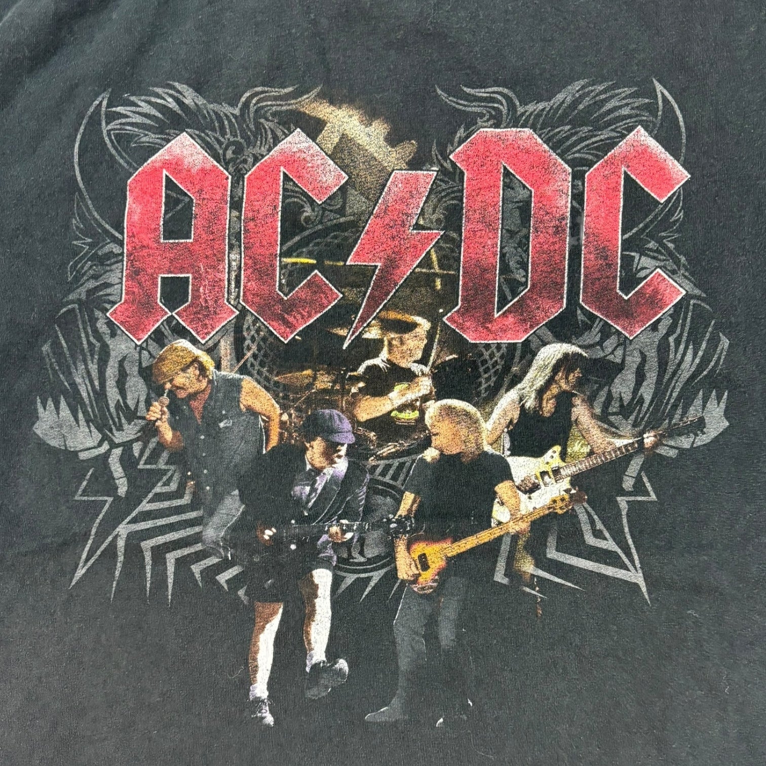 Vintage 2008 AC/DC Black Ice Tour T-Shirt Black