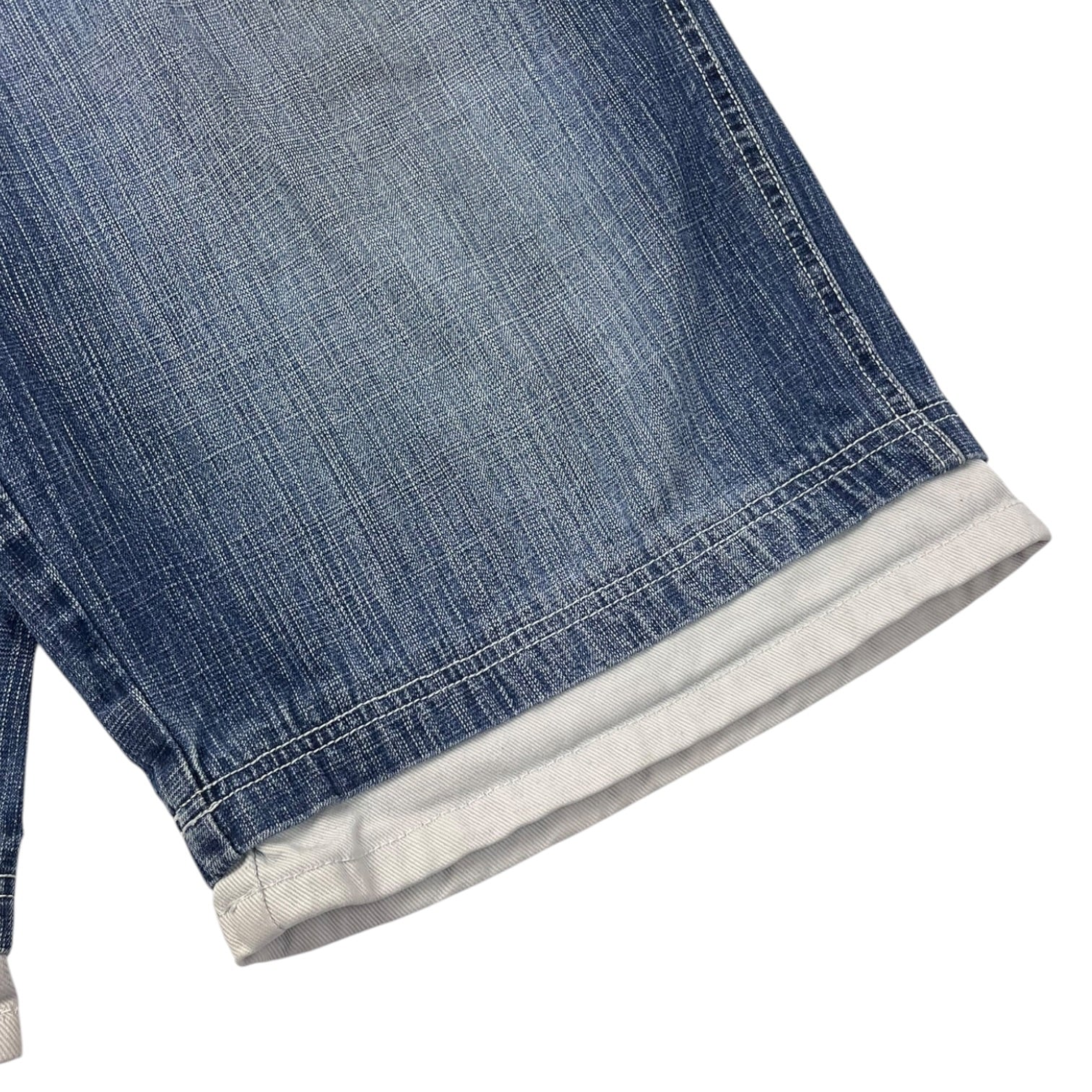 Vintage Y2K Southpole Denim Shorts Blue/White