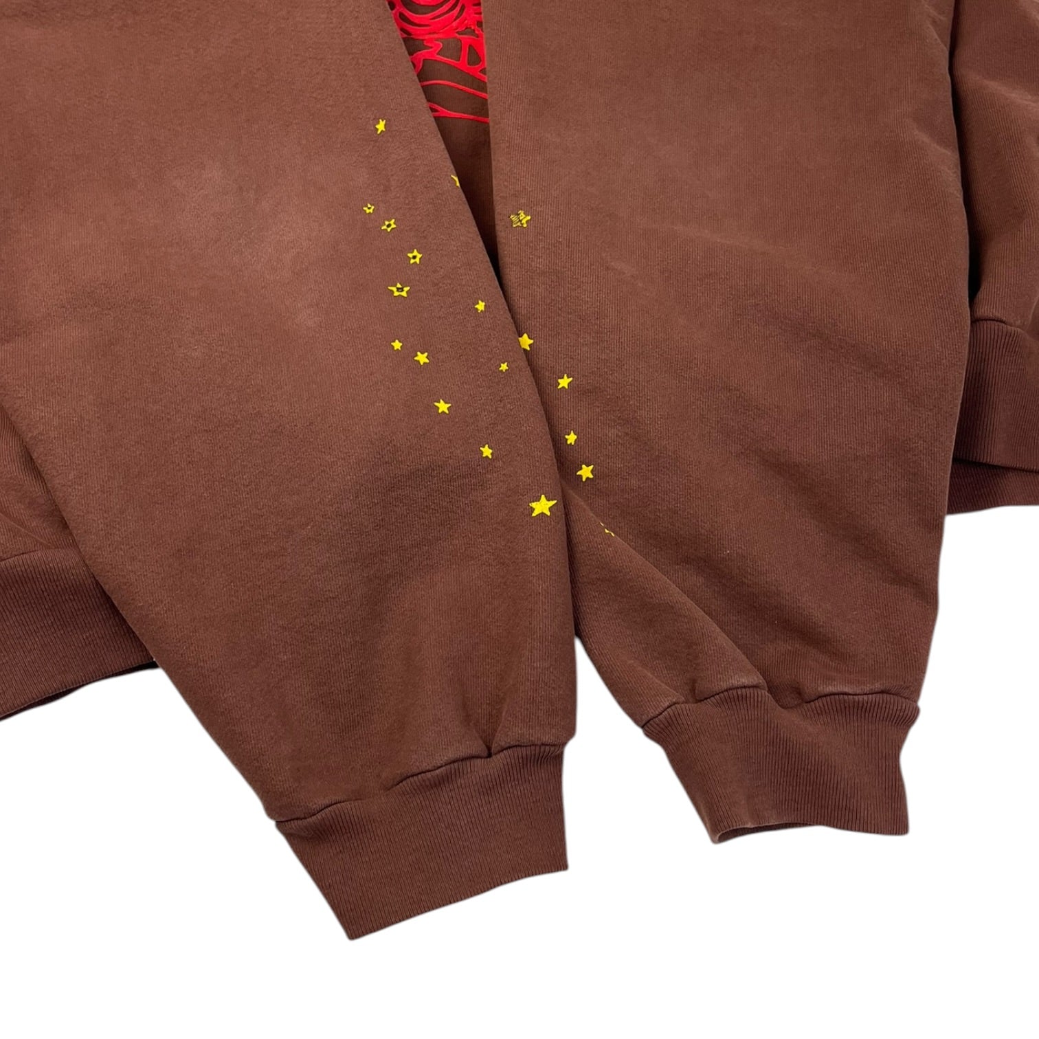 Sp5der Worldwide Web Hoodie Brown