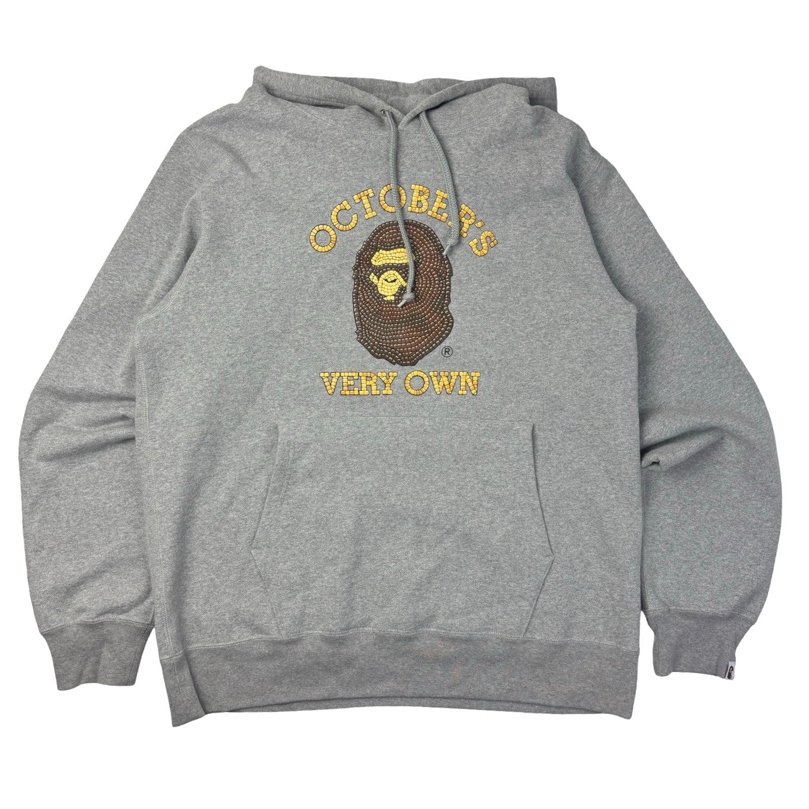 BAPE X OVO Subway Tile Pullover Hoodie Grey