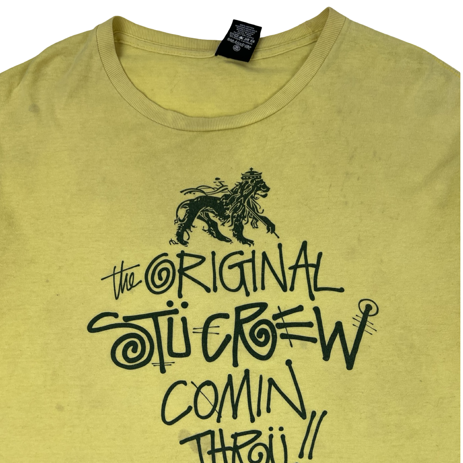 Stussy “Comin Thru” T-Shirt Yellow