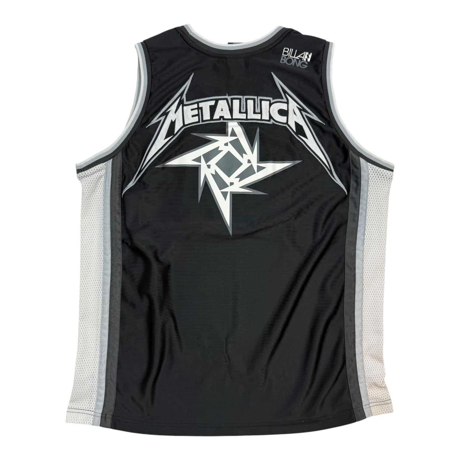Vintage Billabong Metallica Robert Trujillo Tank Top Black