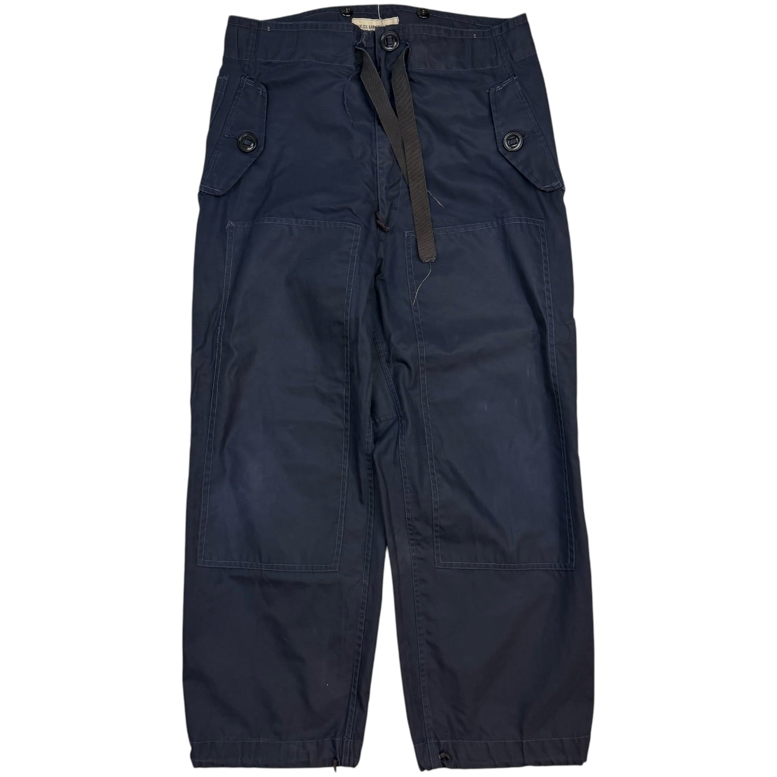 Vintage Military Nylon Cargo Pants Navy