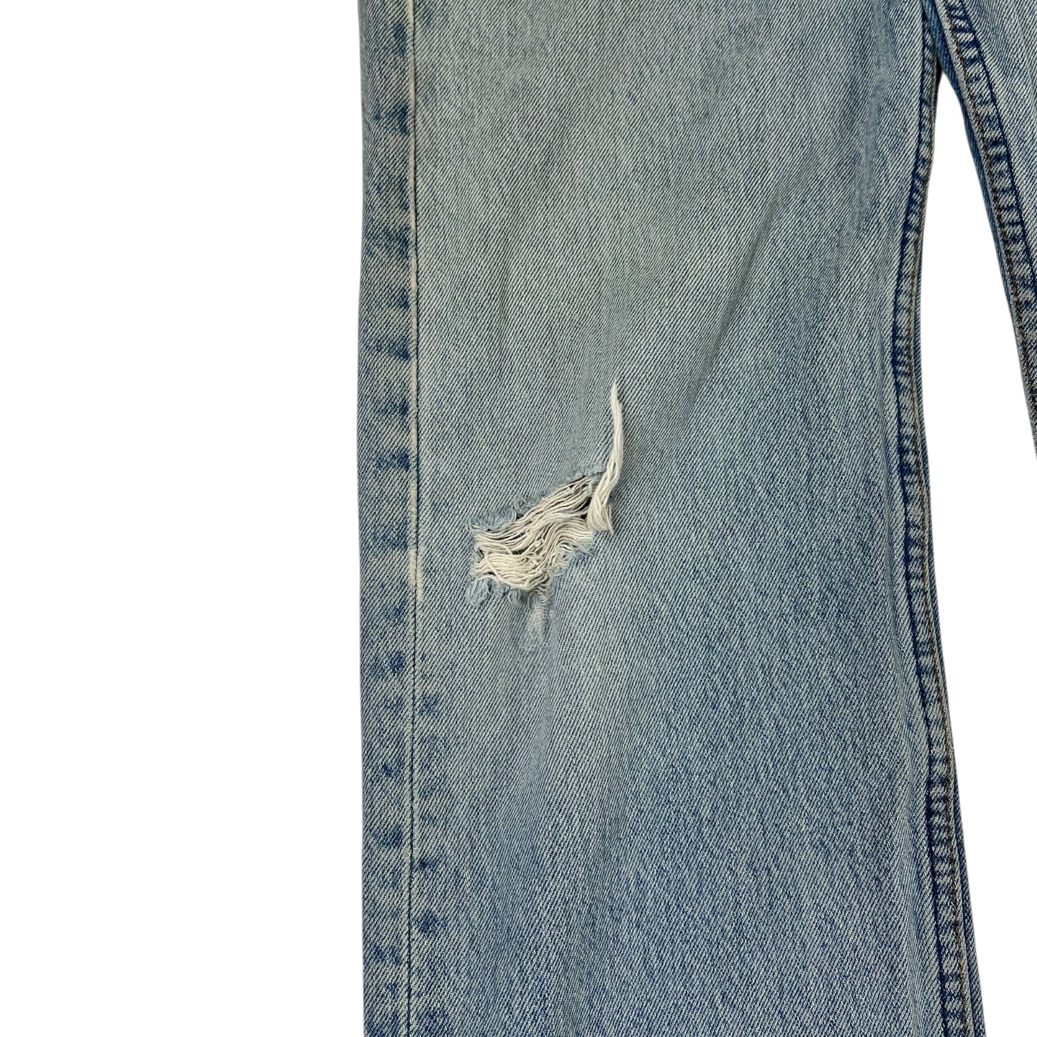 Vintage Levi's 501 Light Wash Distressed Detailing Jeans
