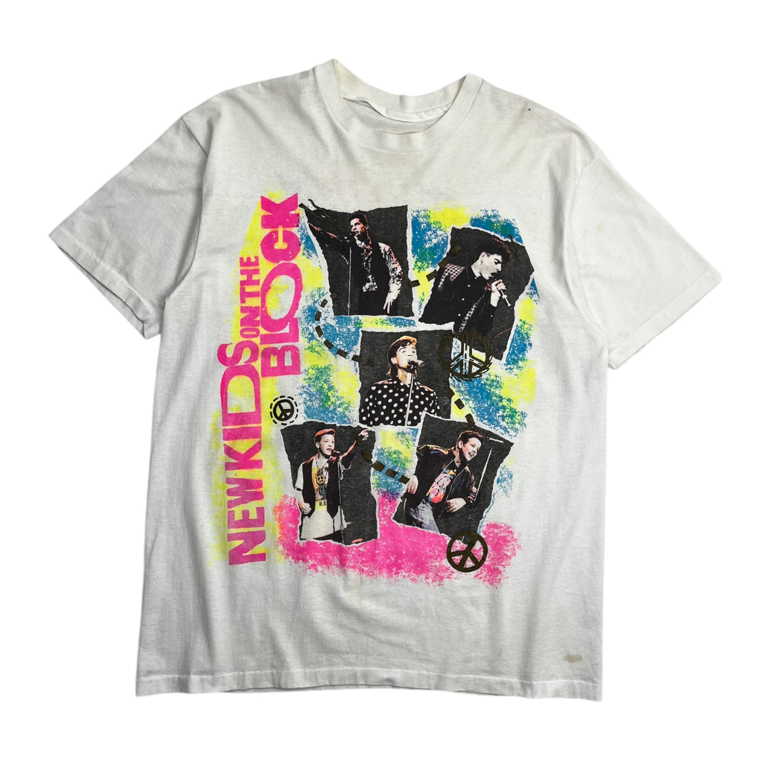 1989 New Kids On The Block Signature Tee White