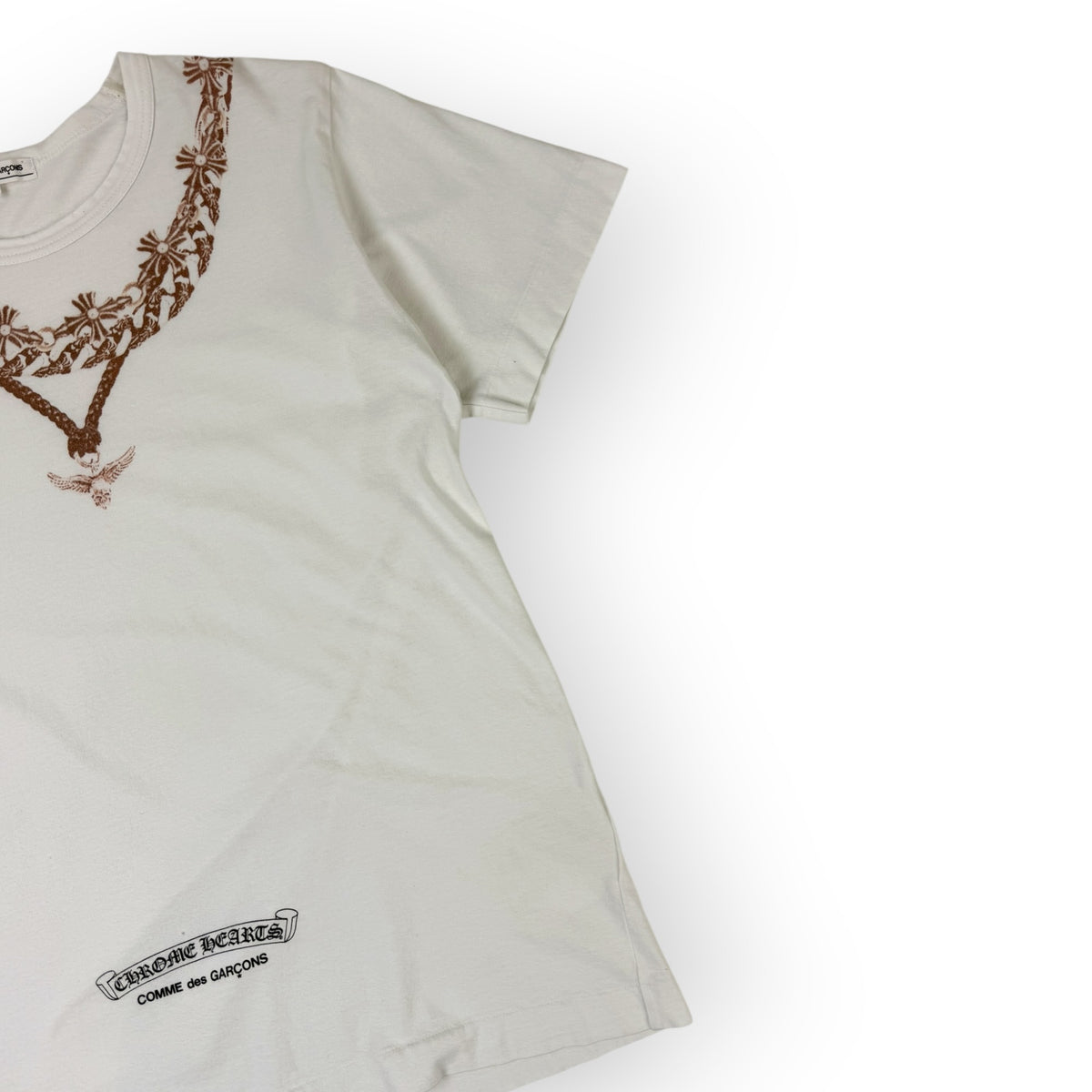 Chrome Hearts x Comme Des Garcons Cross Chain T-Shirt White