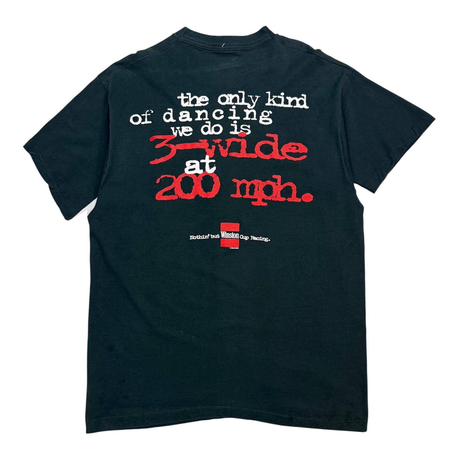 Vintage NASCAR Winston Cup Series ‘… 3 Wide At 200…’ Tee Black