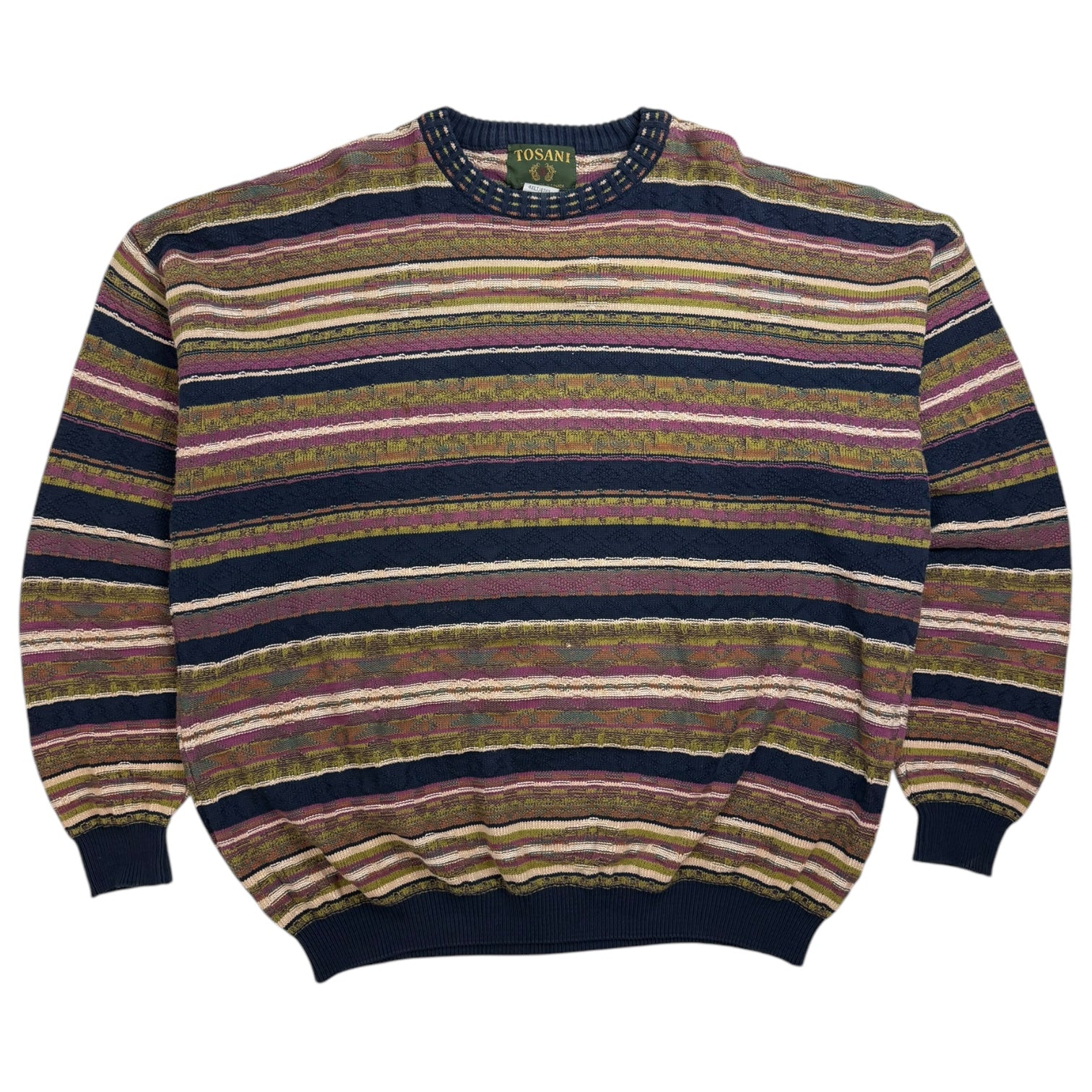 Vintage Tosani Knit Multicolour Stripe Sweater