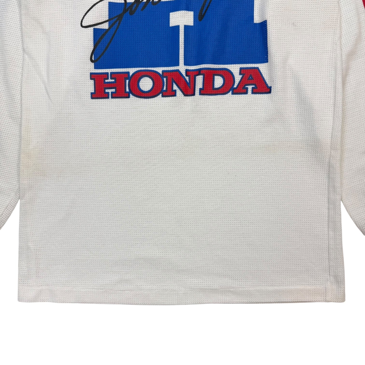 Vintage Honda Answer Motorcross Thermal L/S Tee White/Red