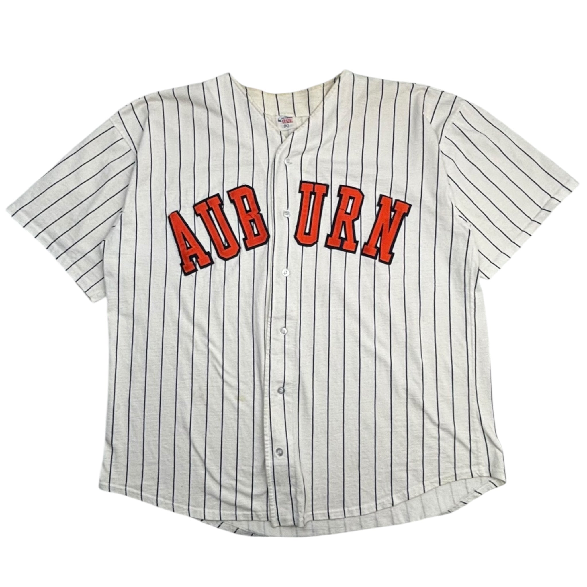 Vintage Auburn Pinstripe Baseball Jersey