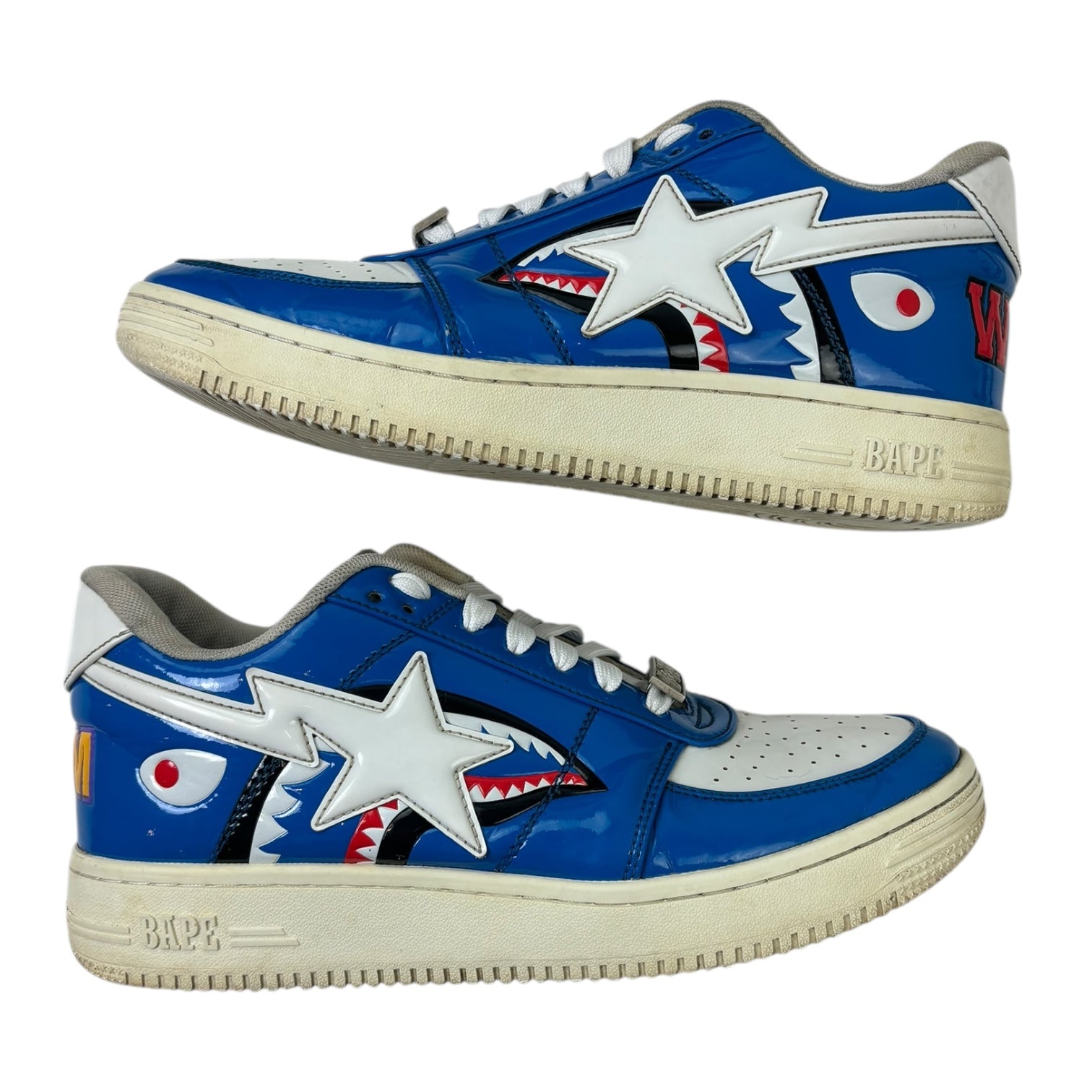 BAPE Bape Sta Low Color Block Shark Blue (Used)