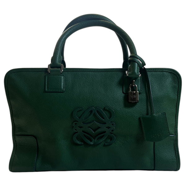 Loewe Amazona 28 Leather Bag Green