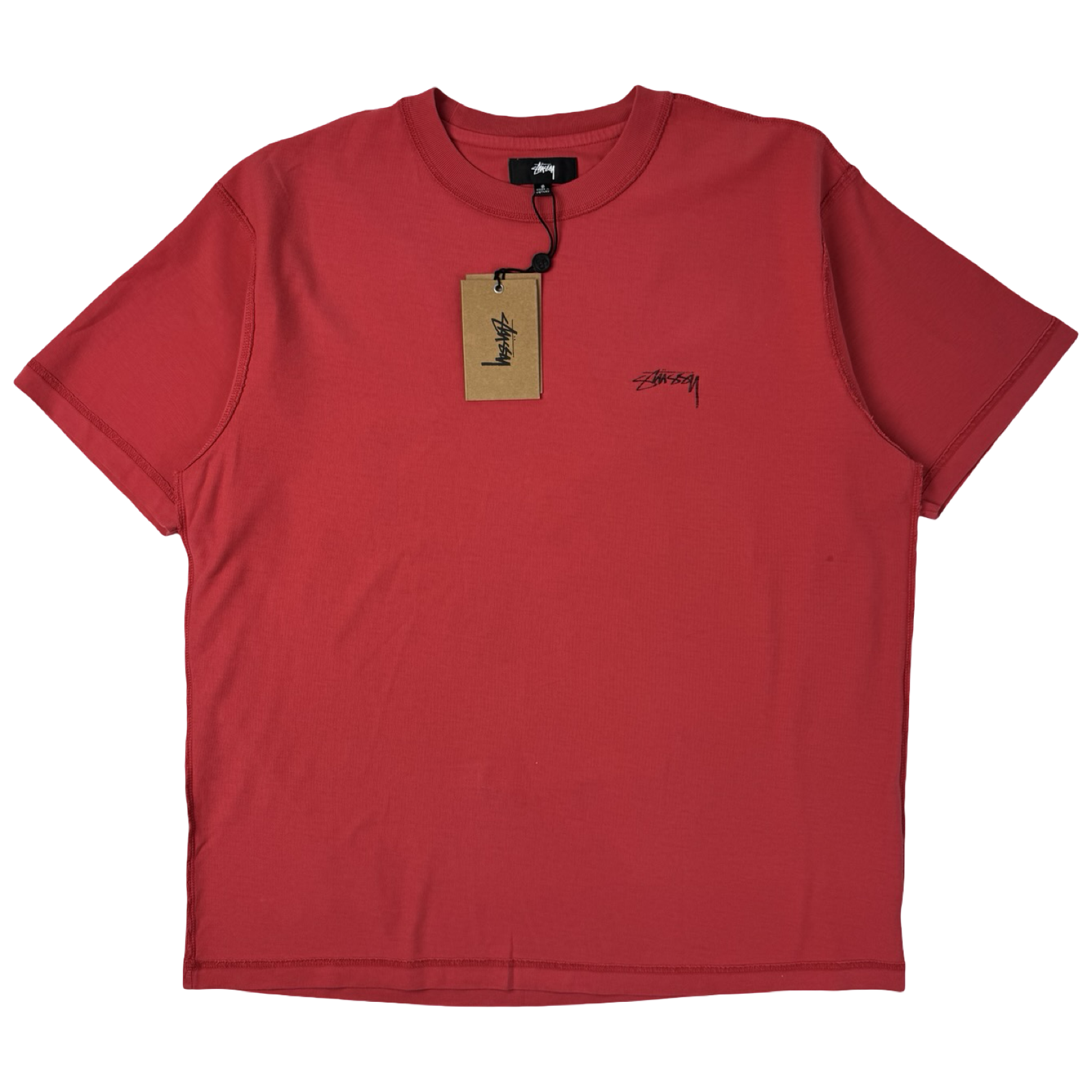 Stussy Lazy S/S T-Shirt Washed Red