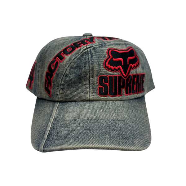 Supreme Fox Racing 6 Panel Hat Denim