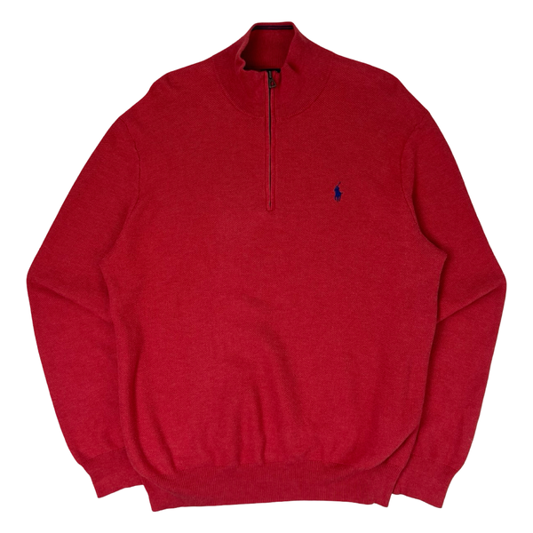 Polo Ralph Lauren Quarter Zip Polo Red