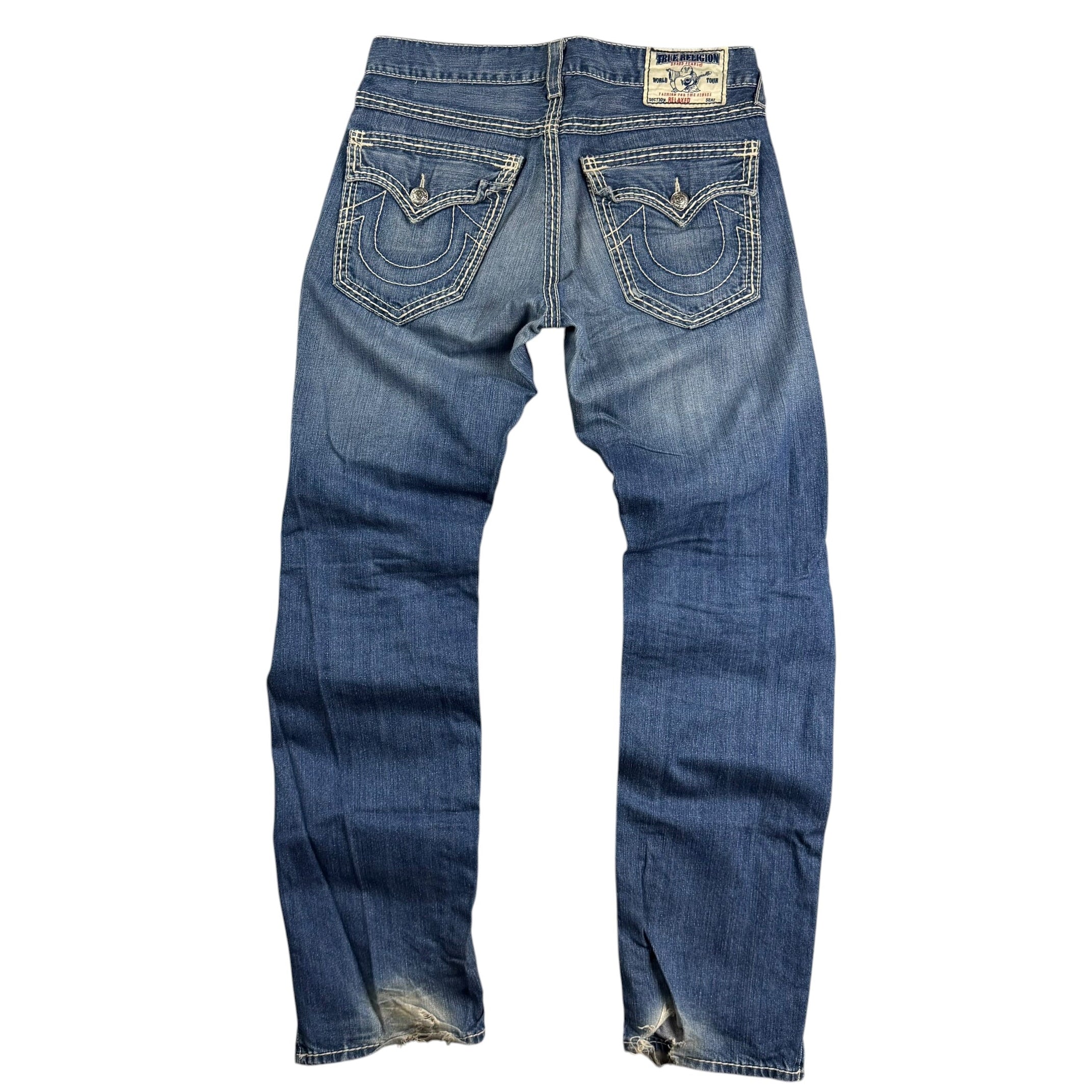 Vintage True Religion Relaxed Denim Jeans Blue