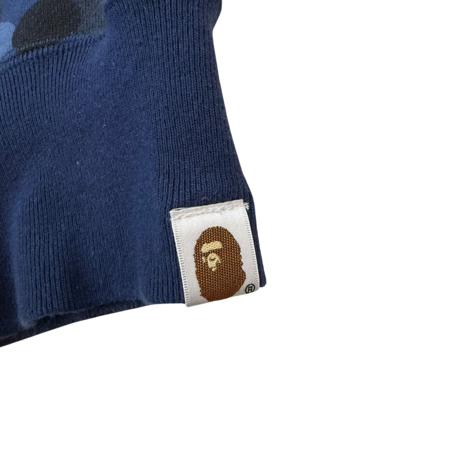 Bape Colour Camo 2nd Shark Hoodie Blue