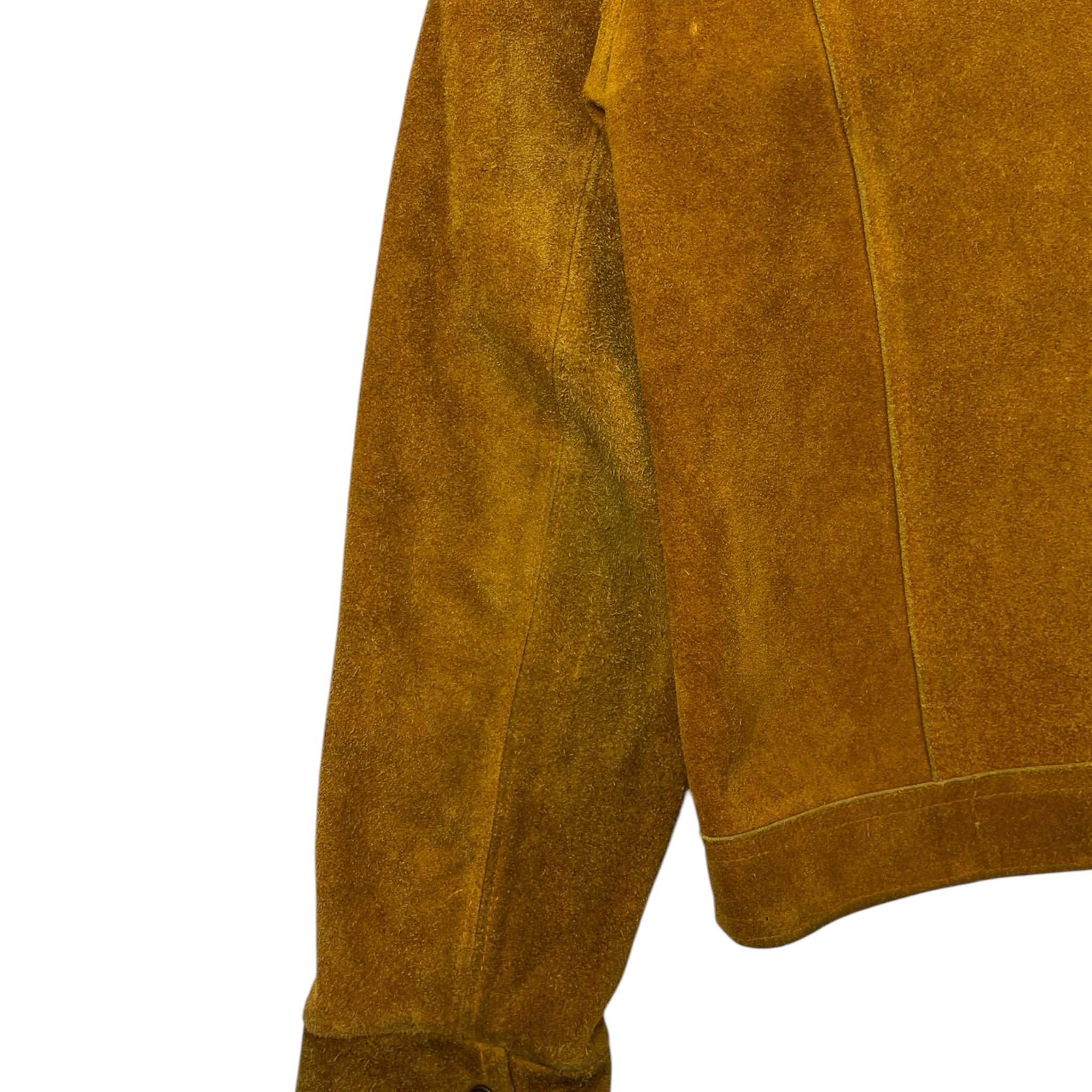 Vintage Suede Jacket Dark Mustard