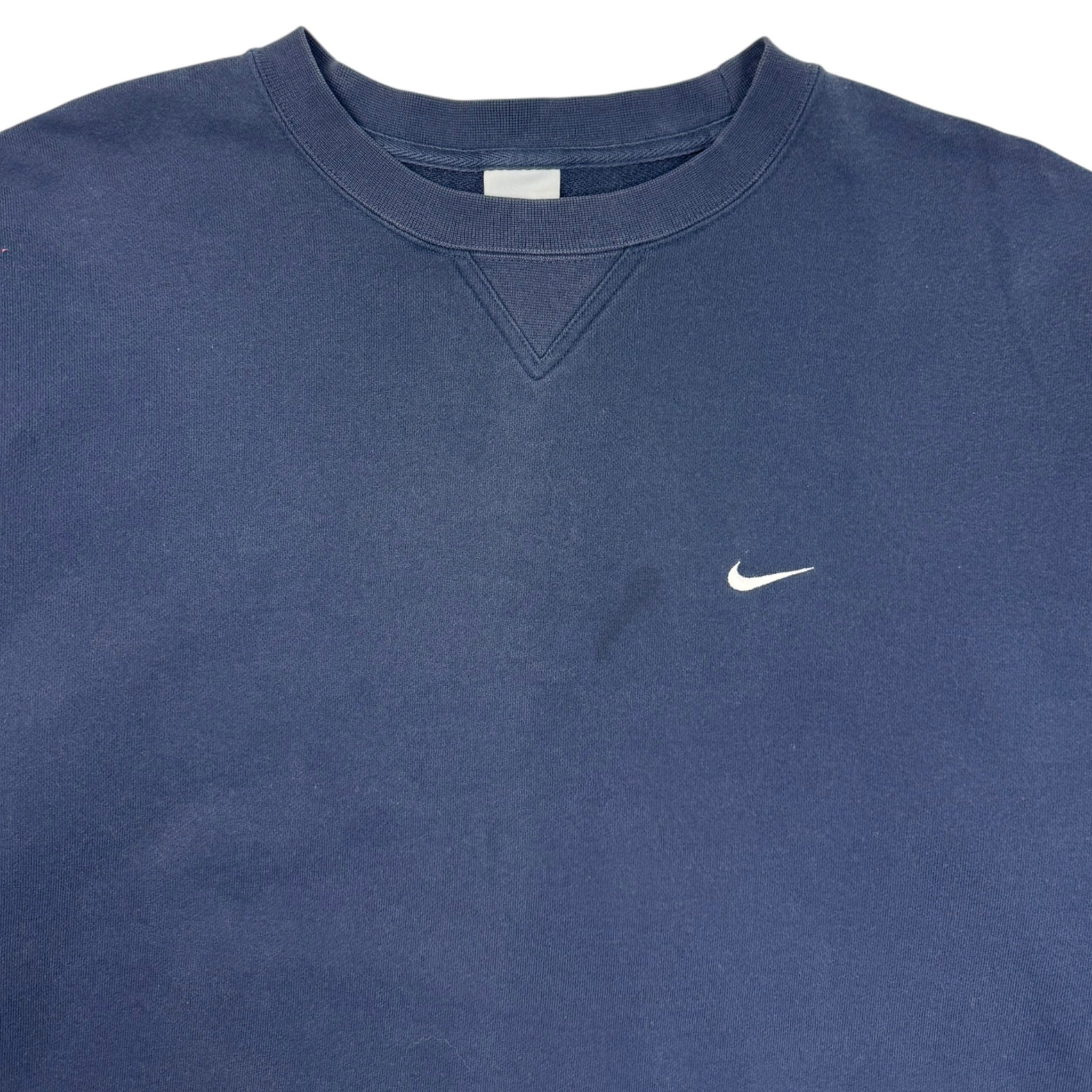 Y2K Nike Side Swoosh Crewneck Navy
