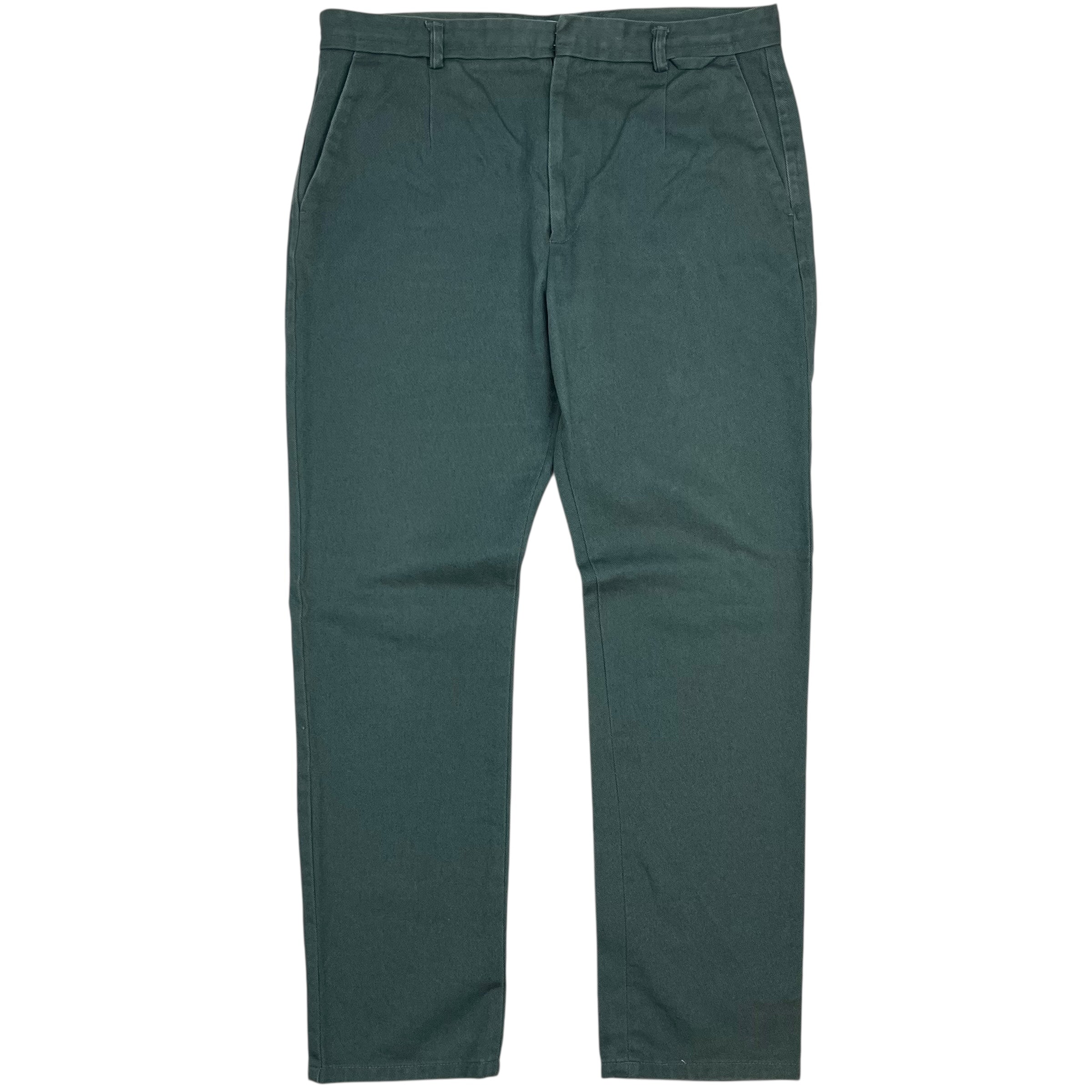 Acne Studios Cotton Twill Trousers Green