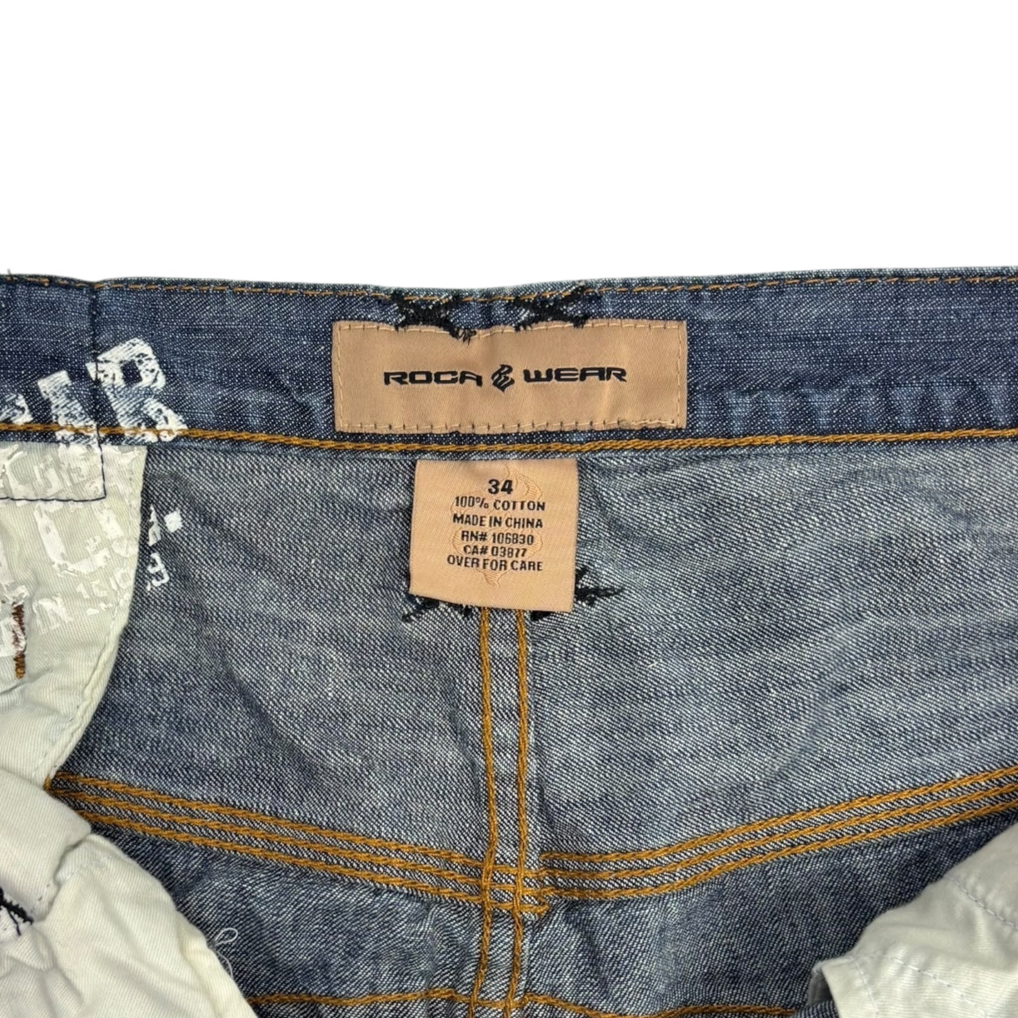 Y2K Rocawear Rope Embroidered Denim