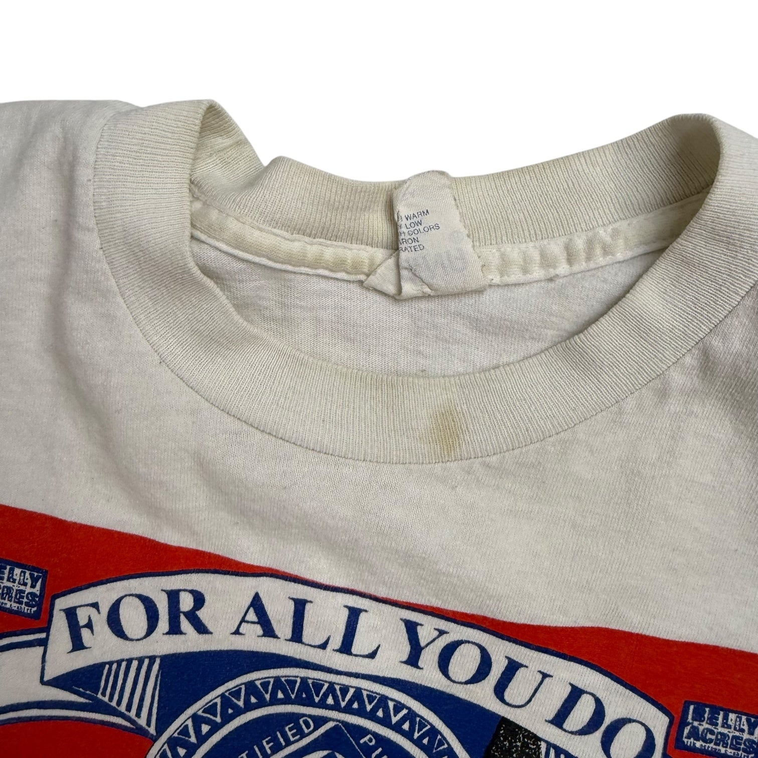 1990 Belly Acres ‘This Bloods For You’ Tee White