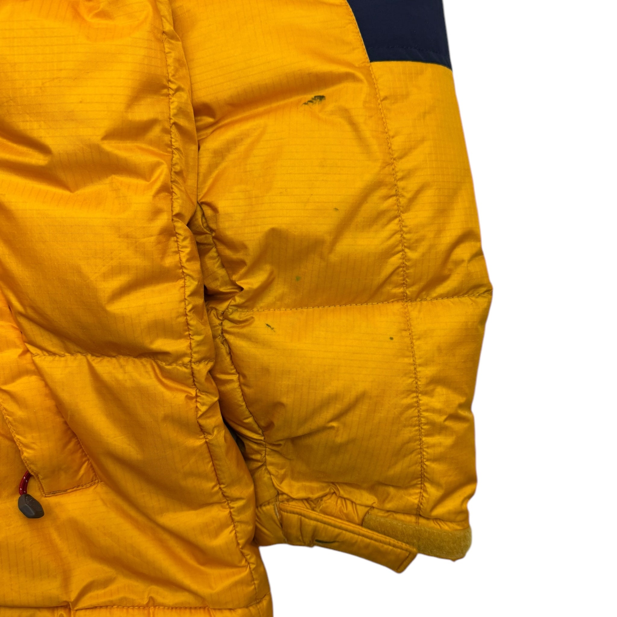 The North Face 700 Hooded Jacket Neon Yellow Navy Womens