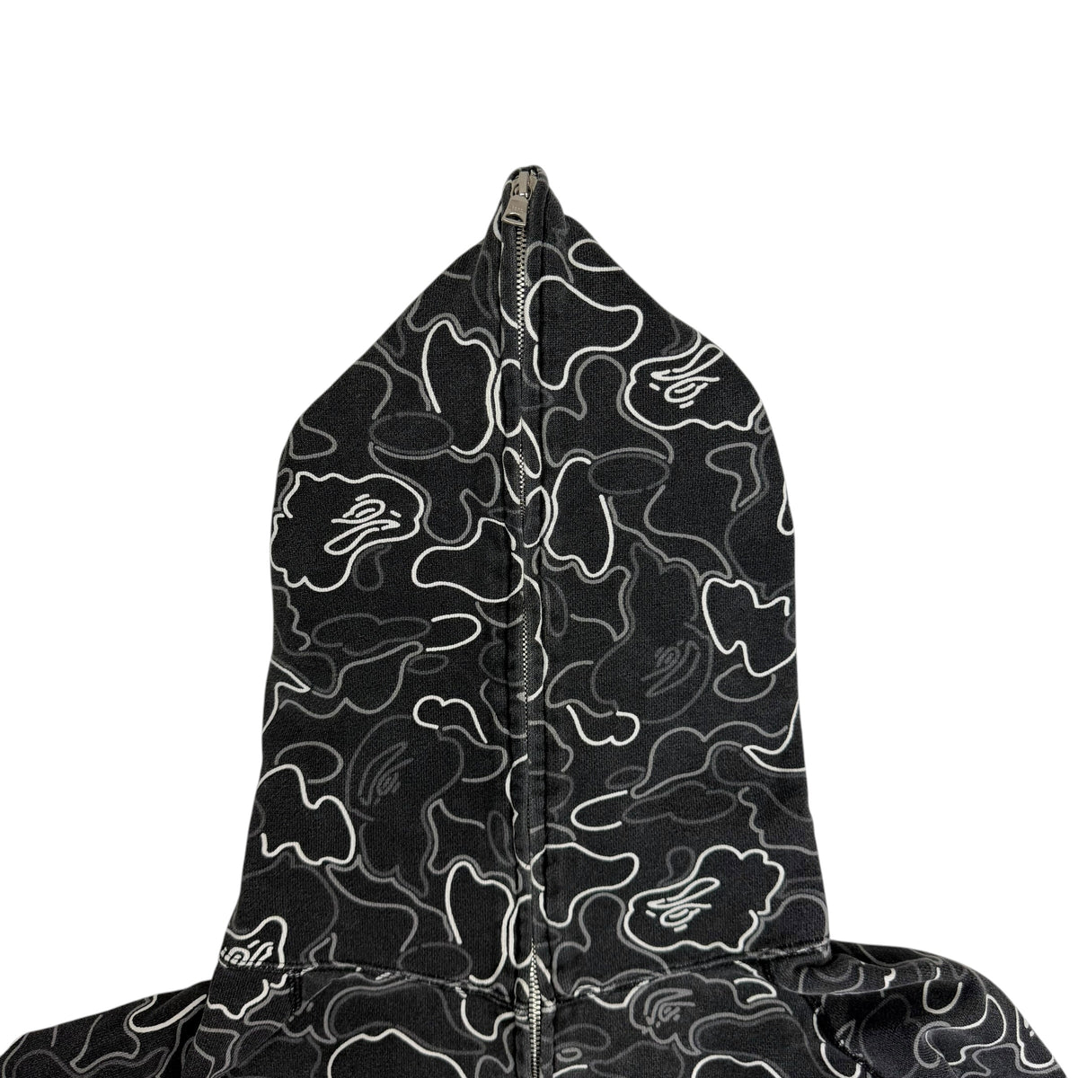 2005 Bape Nigo Era Neon Camo Full Zip Hoodie Grey/Black