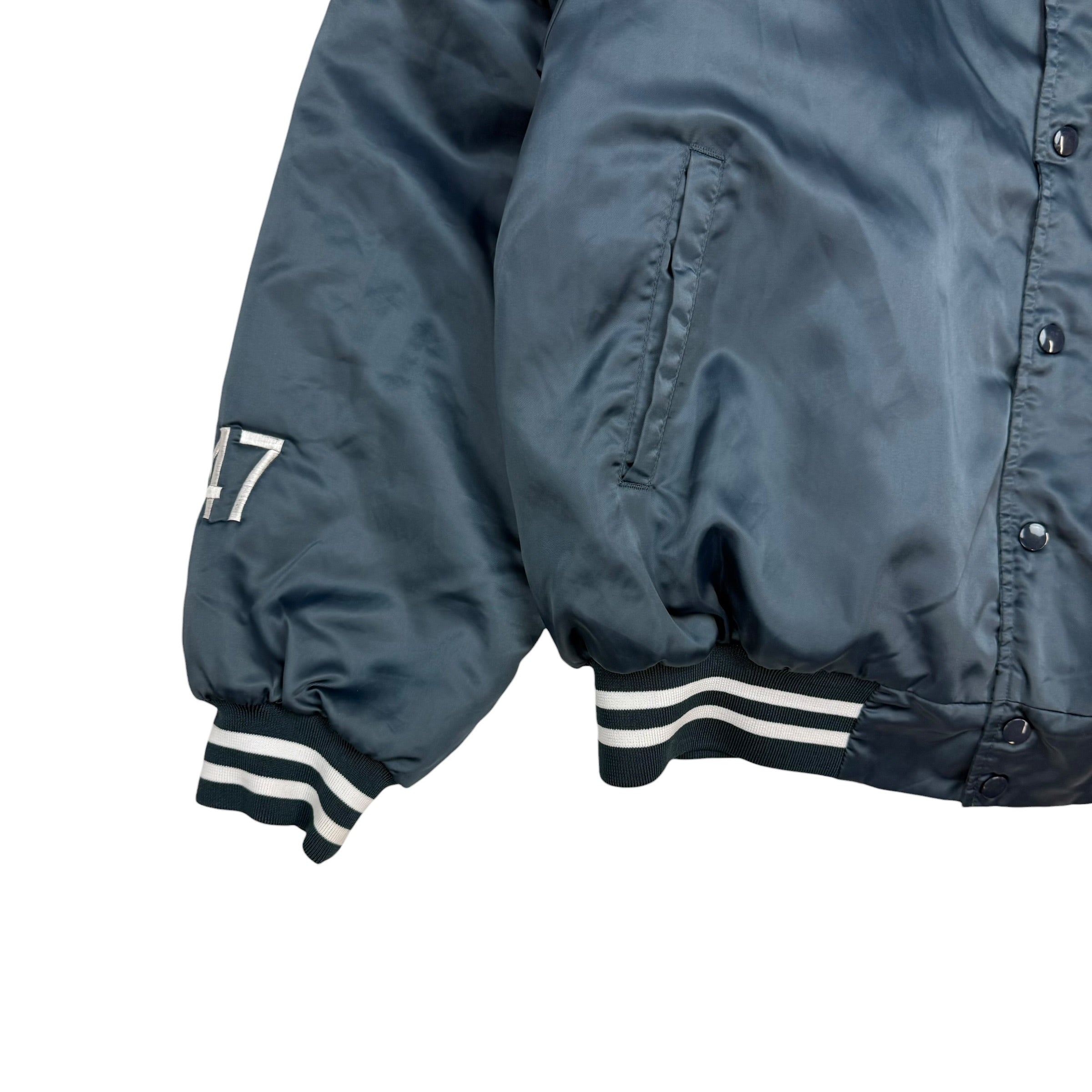 Vintage Seattle Mariners Satin Jacket Deep Blue