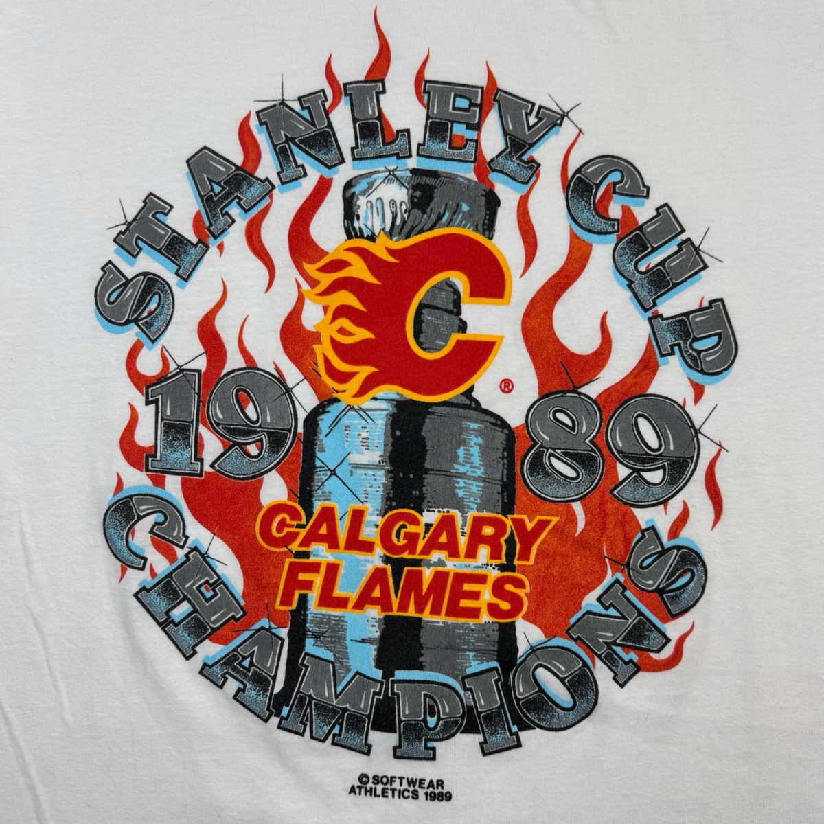 1989 Calgary Flames Stanley Cup Champions NHL T-Shirt