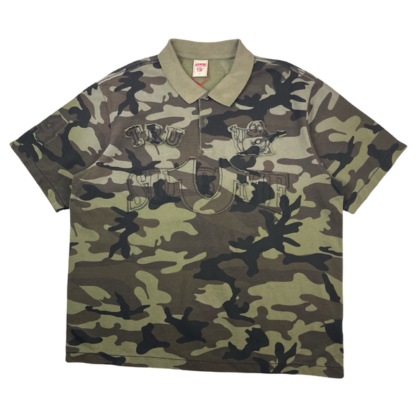 Supreme True Religion Applique Polo Olive Camo