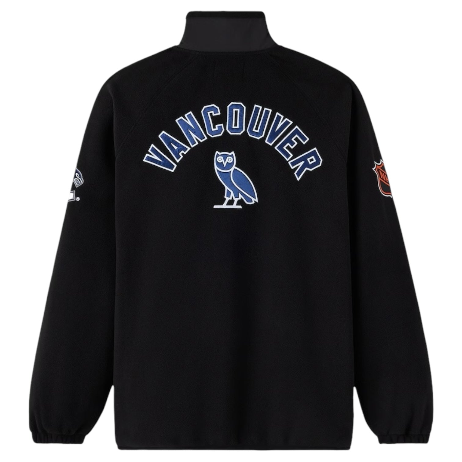 OVO x NHL Vancouver Canucks Microfleece Zip Up Jacket Black