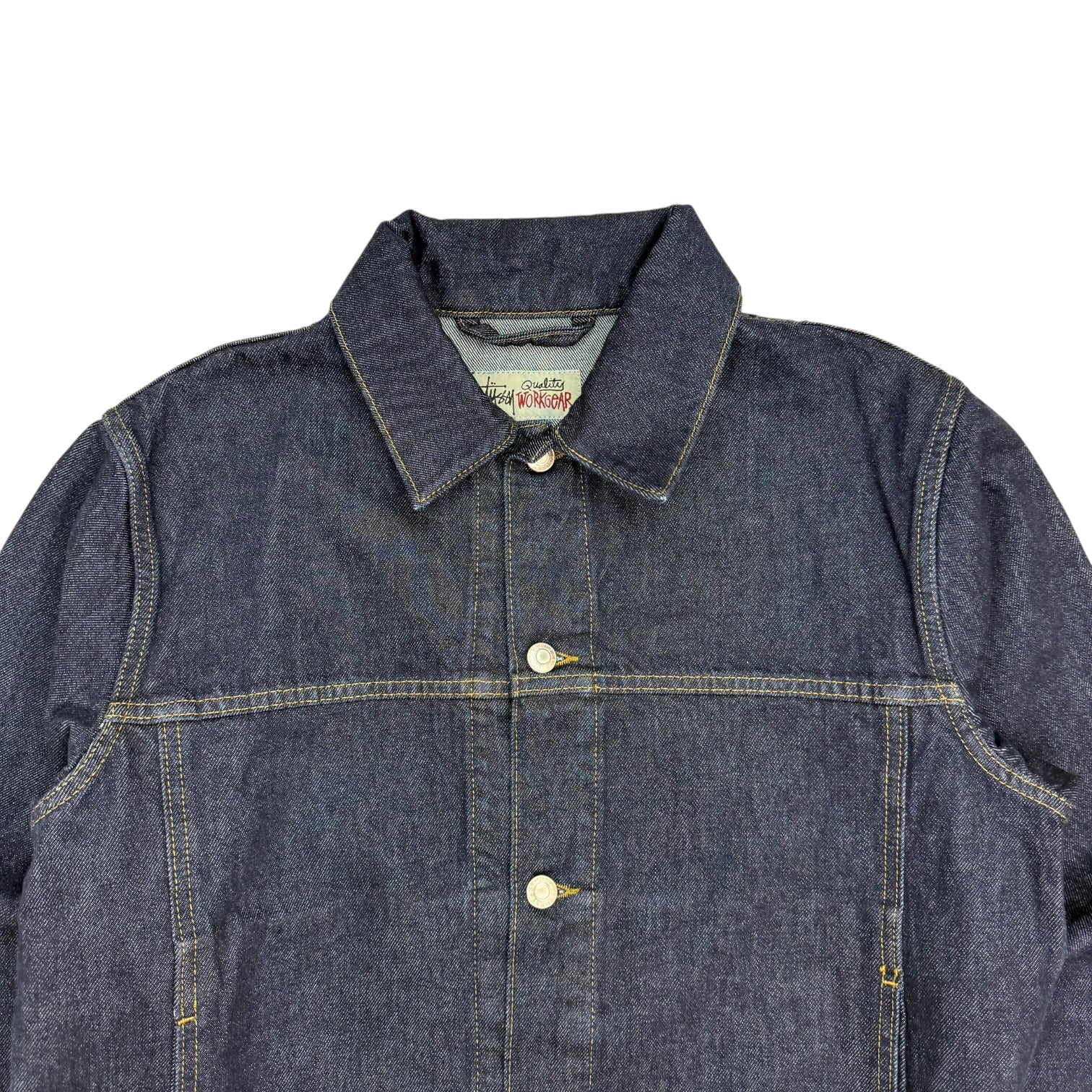 Stussy Trucker Denim Jacket Rinsed Indigo