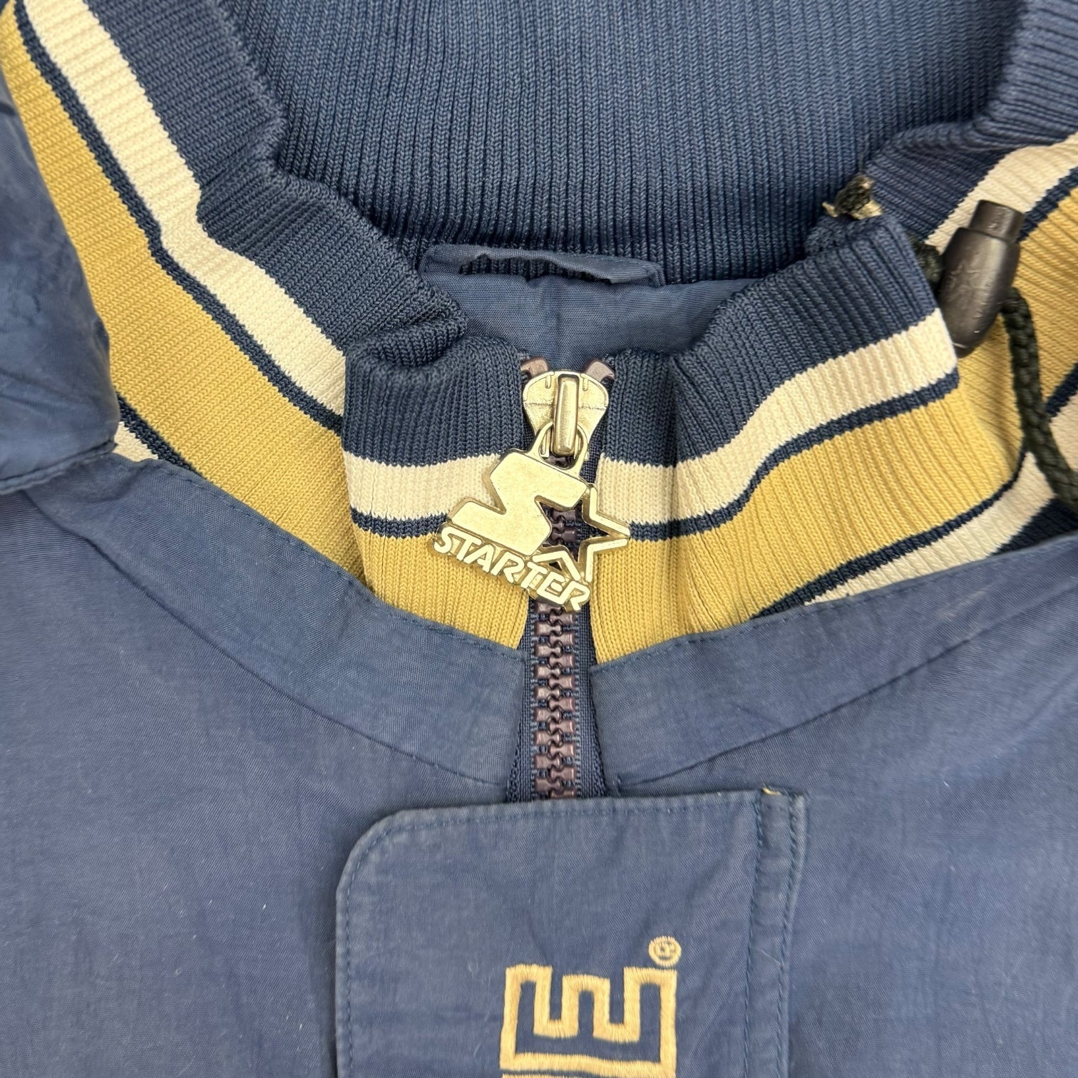 Vintage Starter Notre Dame Anorak Jacket Blue
